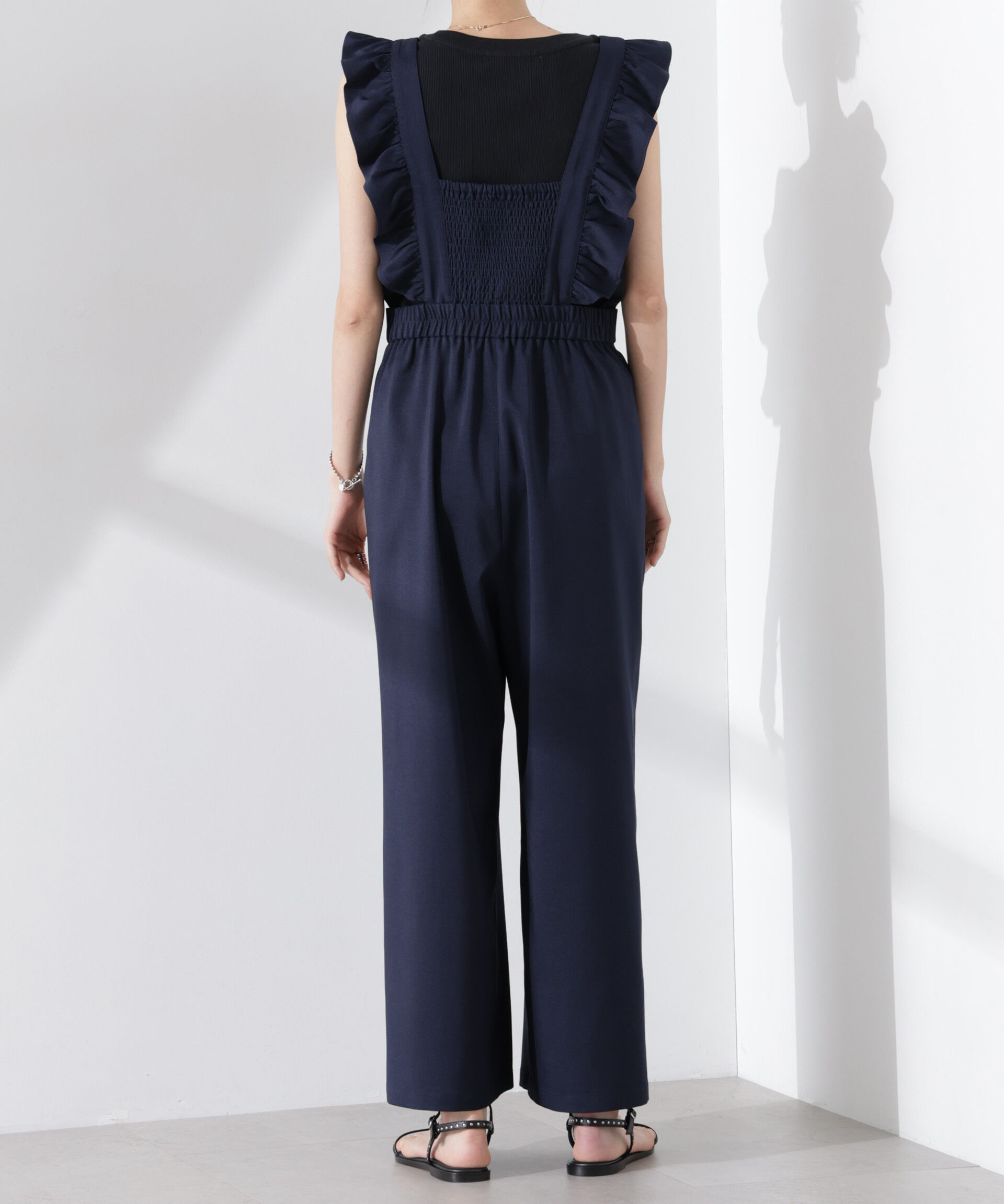 nano･universe「フリルスリーブオールインワン」|ワンピース|