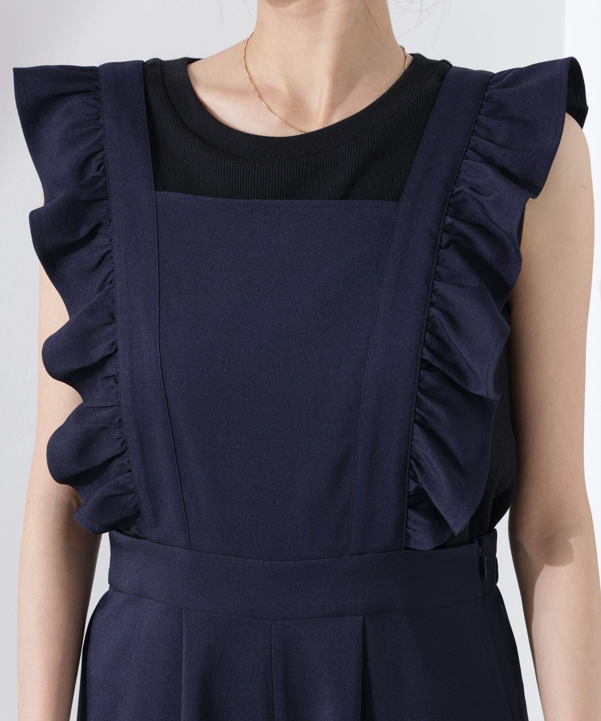 nano･universe「フリルスリーブオールインワン」|ワンピース|