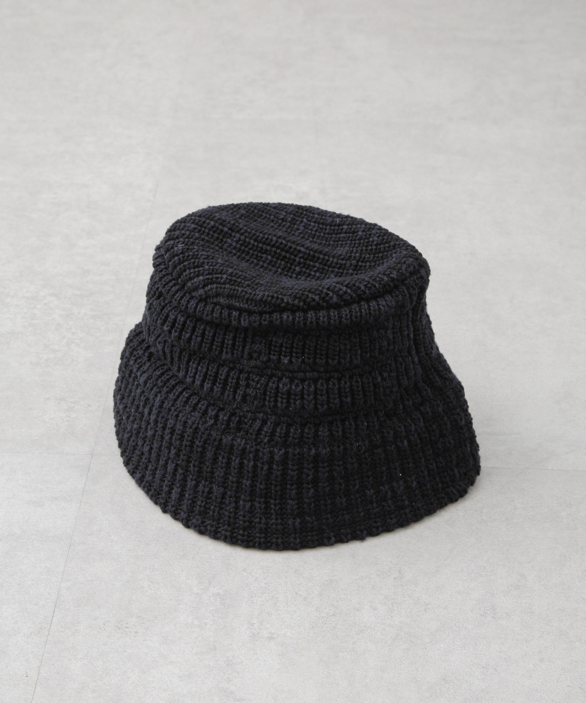 nano･universe「RACAL/別注 Mesh Line Knit Bucket Hat」|キャップ・キャスケット|