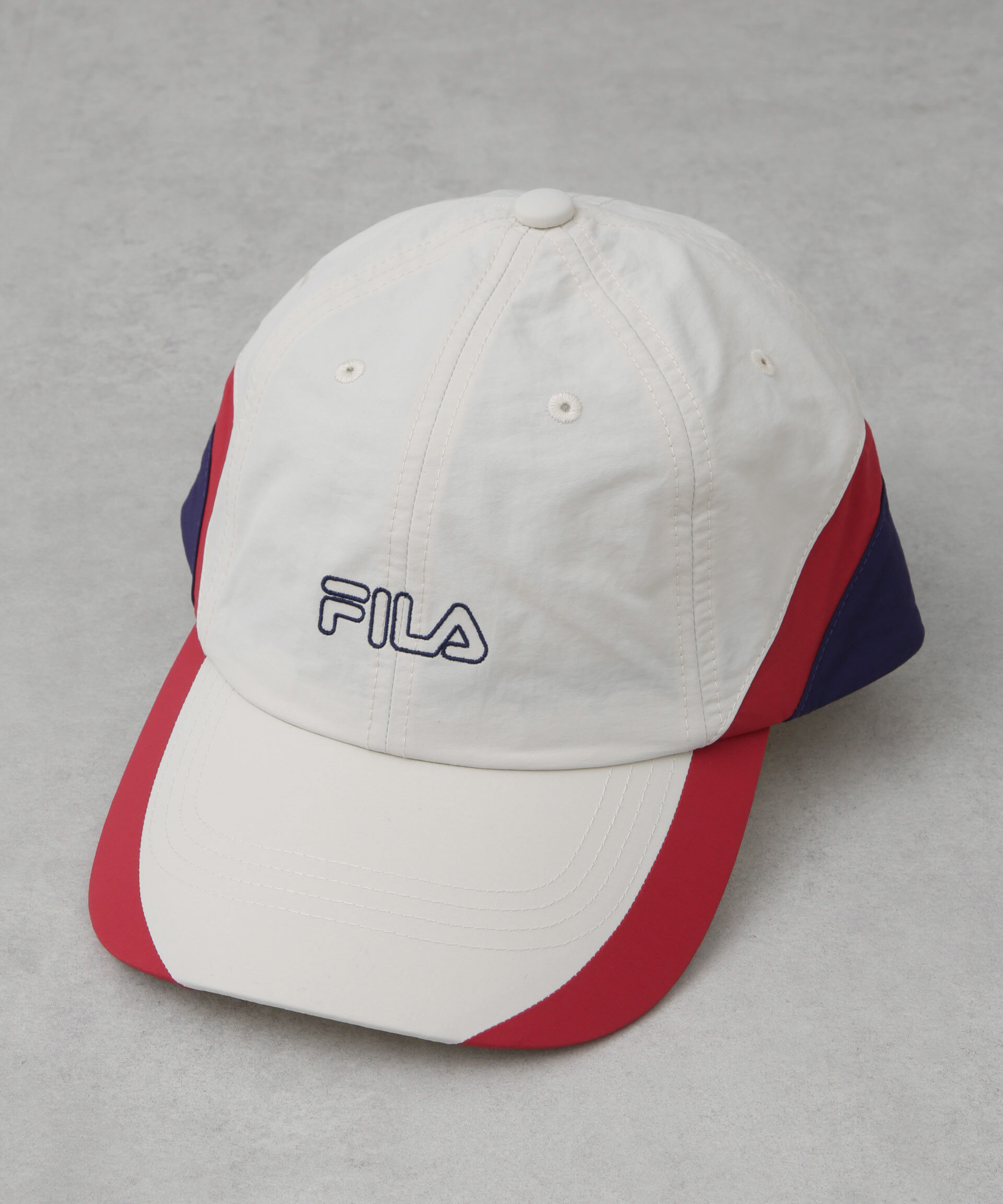 nano･universe「FILA/FLU 3 COLOURS 6P CAP」|キャップ・キャスケット|ホワイト