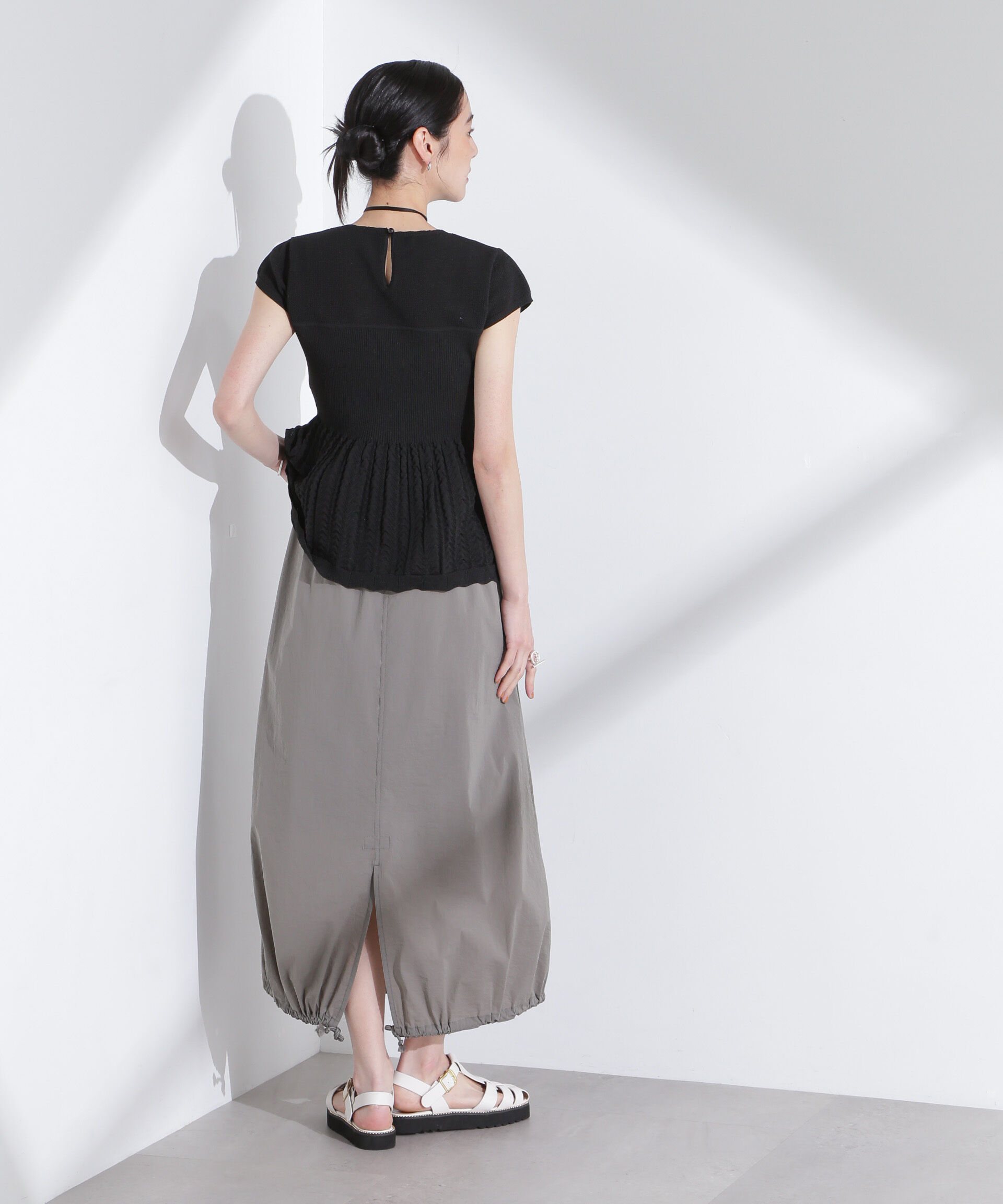 nano･universe「スカラップデザインニットトップス」|ニット・セーター|