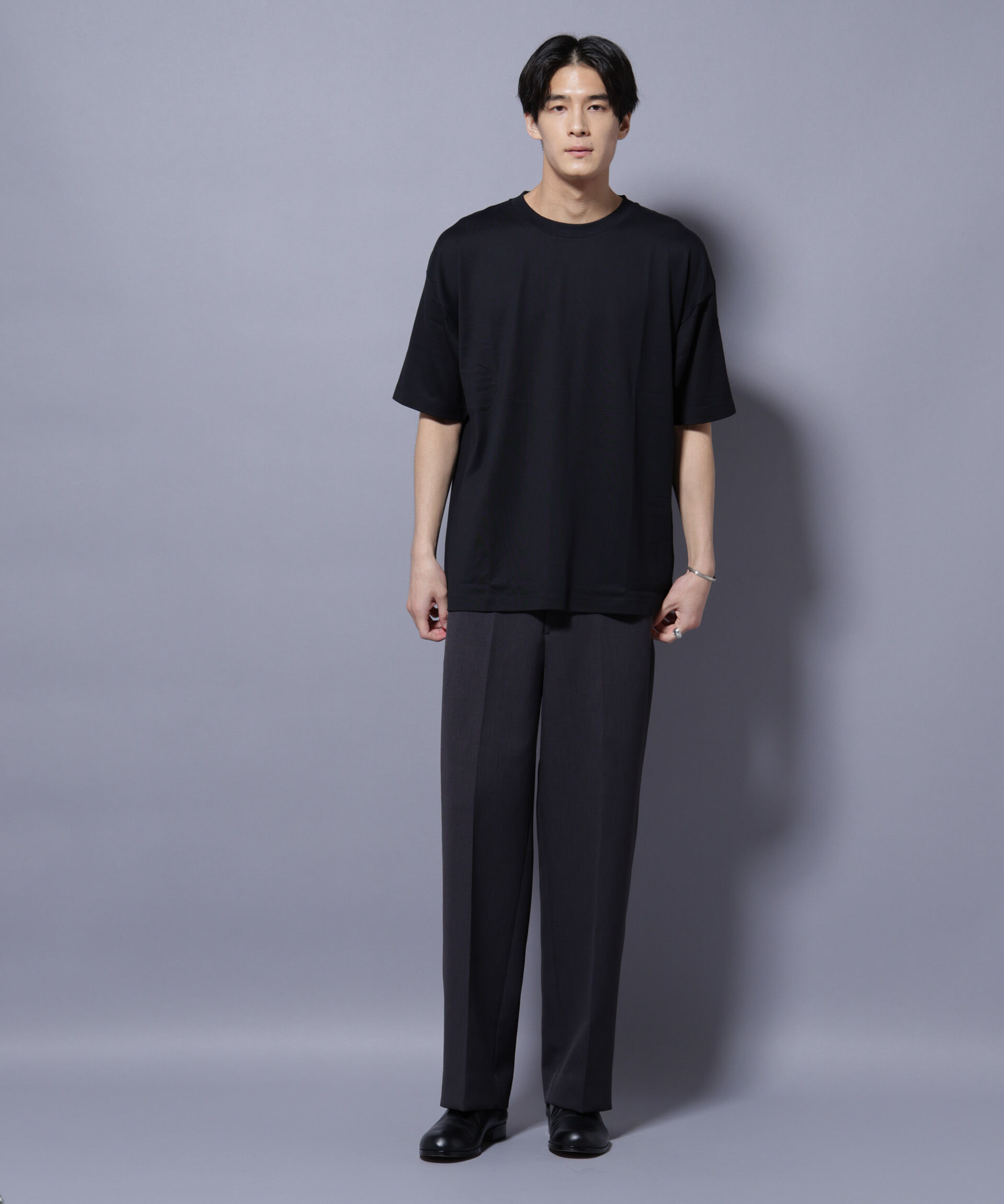 nano･universe「Anti Soaked(R)  汗染み防止 クルーネック ビッグシルエットTシャツ」|Tシャツ・カットソー|