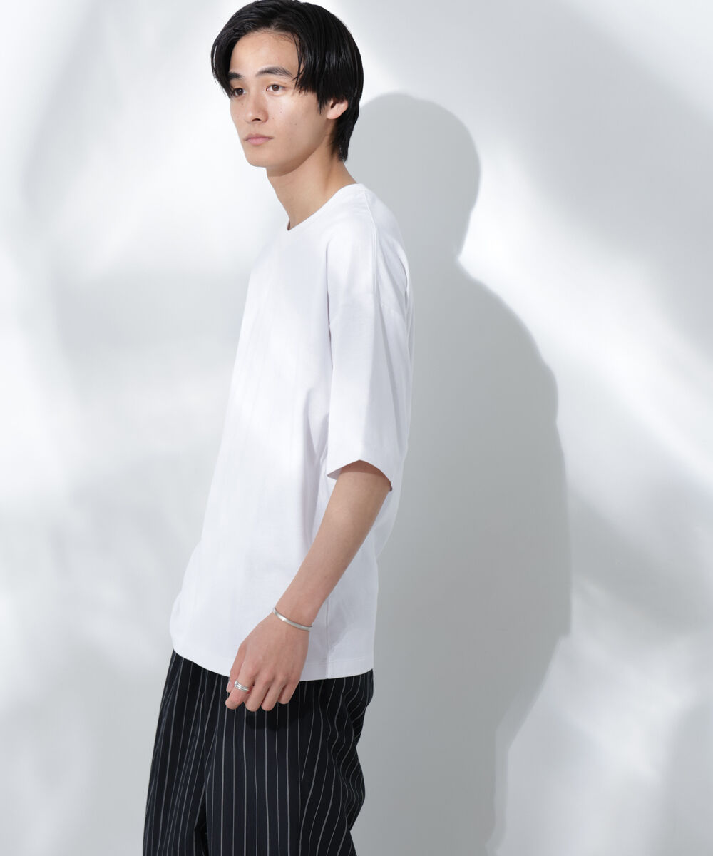 nano･universe「Anti Soaked(R)  汗染み防止 クルーネック ビッグシルエットTシャツ」|Tシャツ・カットソー|