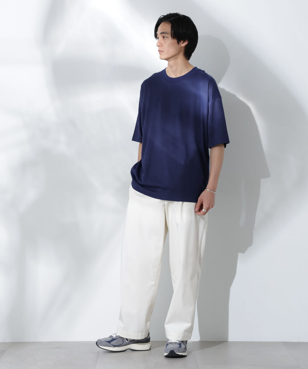 nano･universe「Anti Soaked(R)  汗染み防止 クルーネック ビッグシルエットTシャツ」|Tシャツ・カットソー|