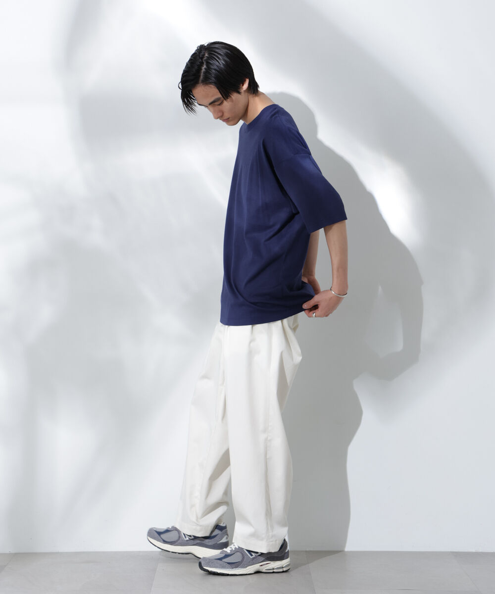 nano･universe「Anti Soaked(R)  汗染み防止 クルーネック ビッグシルエットTシャツ」|Tシャツ・カットソー|