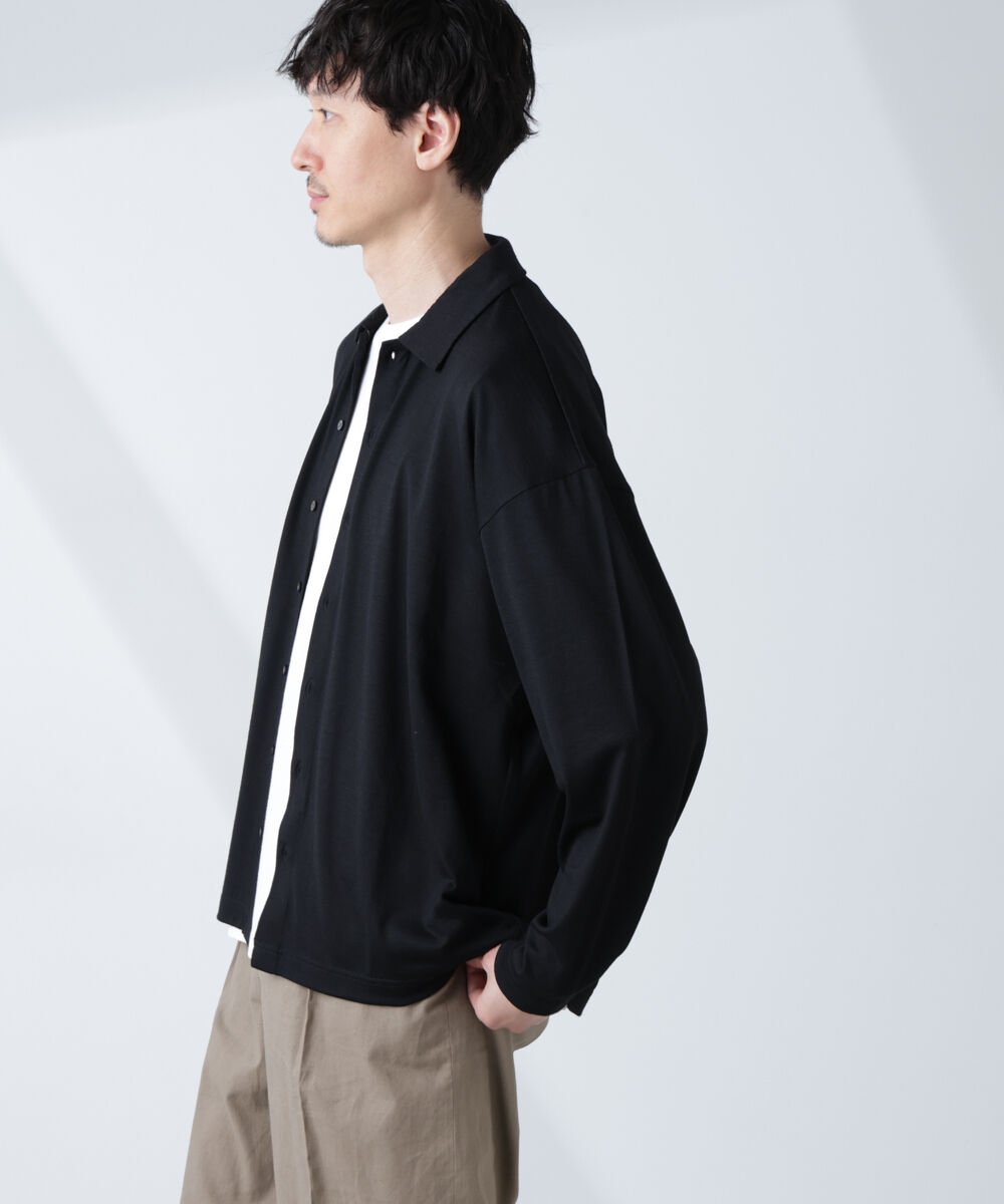 nano･universe「「ALL-DAYS COMFORT 100% WOOL」 シャツカーディガン」|Tシャツ・カットソー|