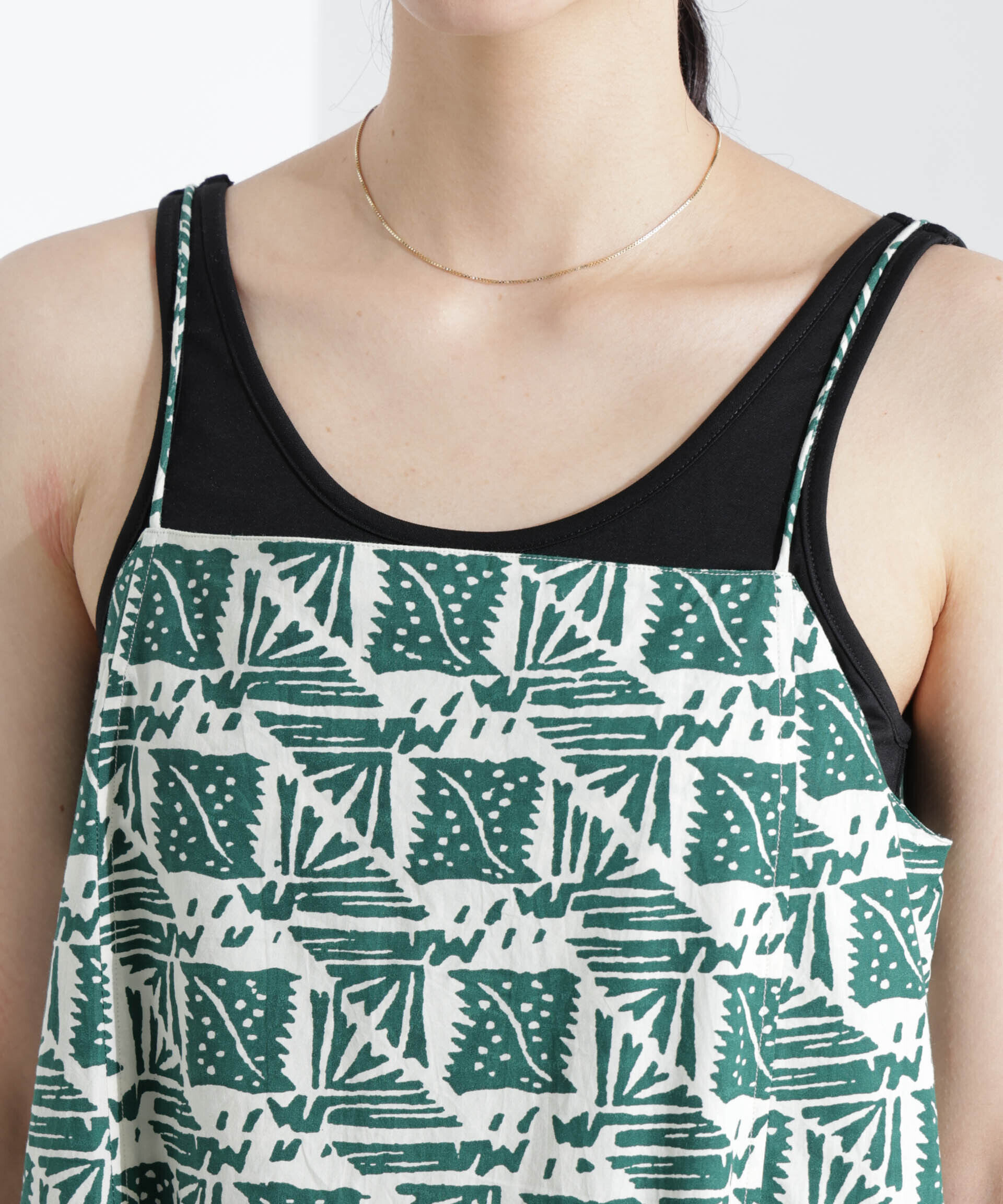 nano･universe「Sara mallika/COTTON POPLIN CAMI DRESS」|ワンピース|