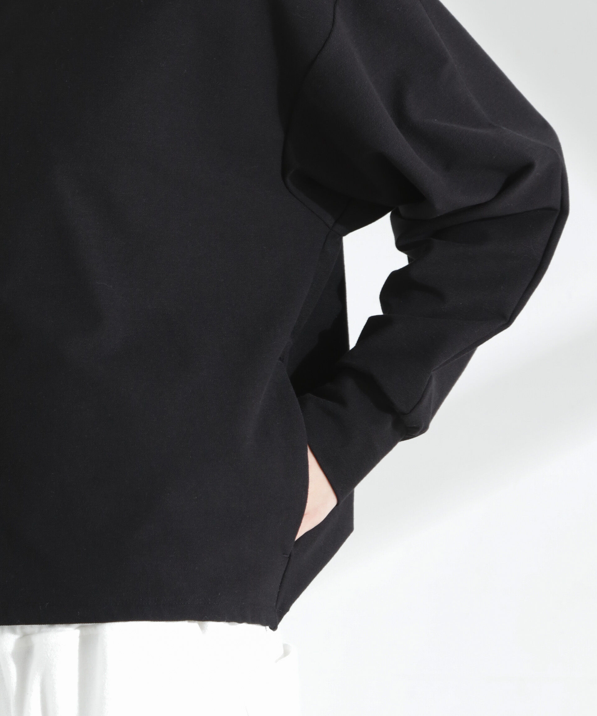 nano･universe「「MC」coveross(R)ツイル調 冷感プレーティング天竺ジップアップパーカー」|Tシャツ・カットソー|