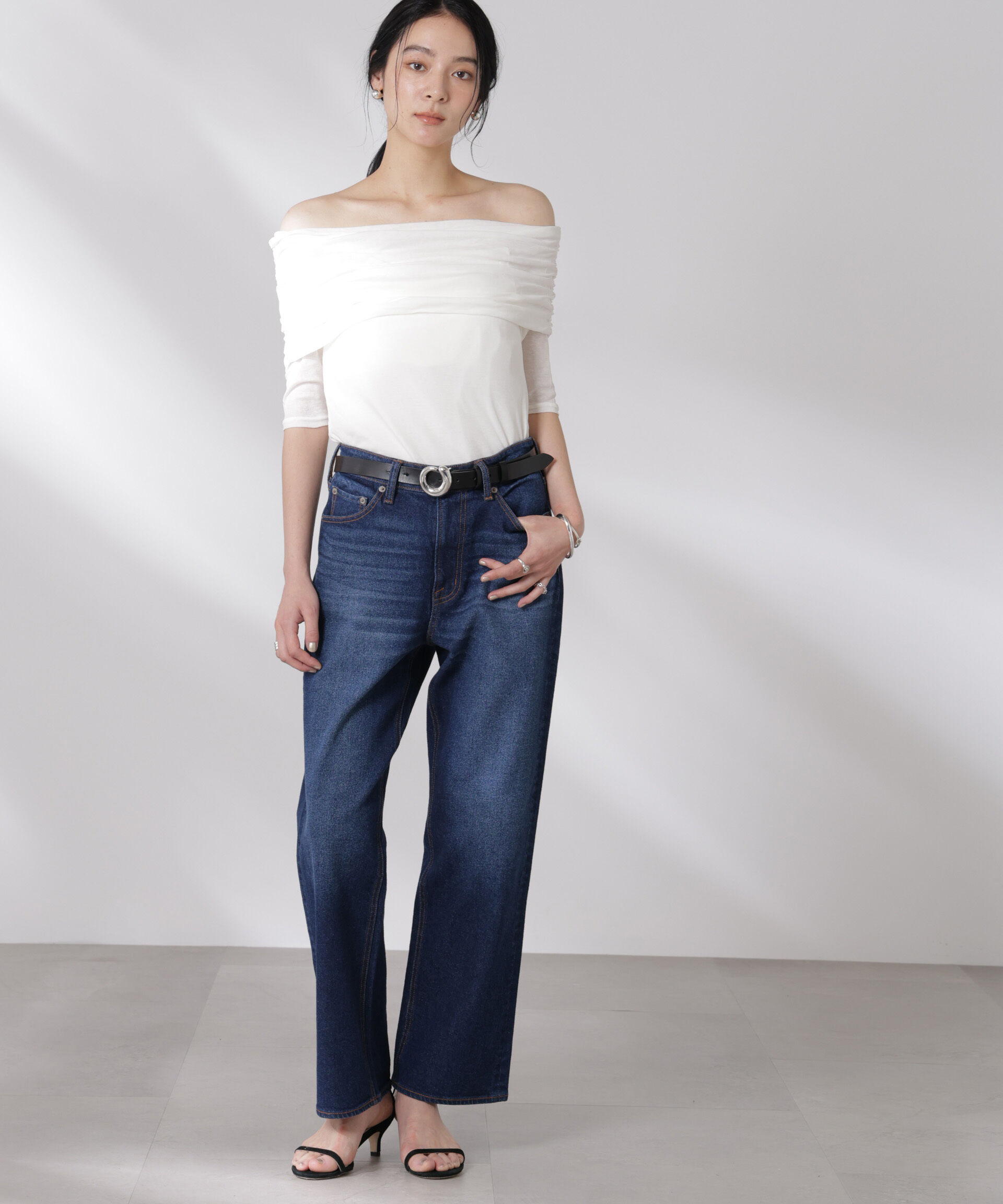 nano･universe「オフショルダーシアートップス」|Tシャツ・カットソー|