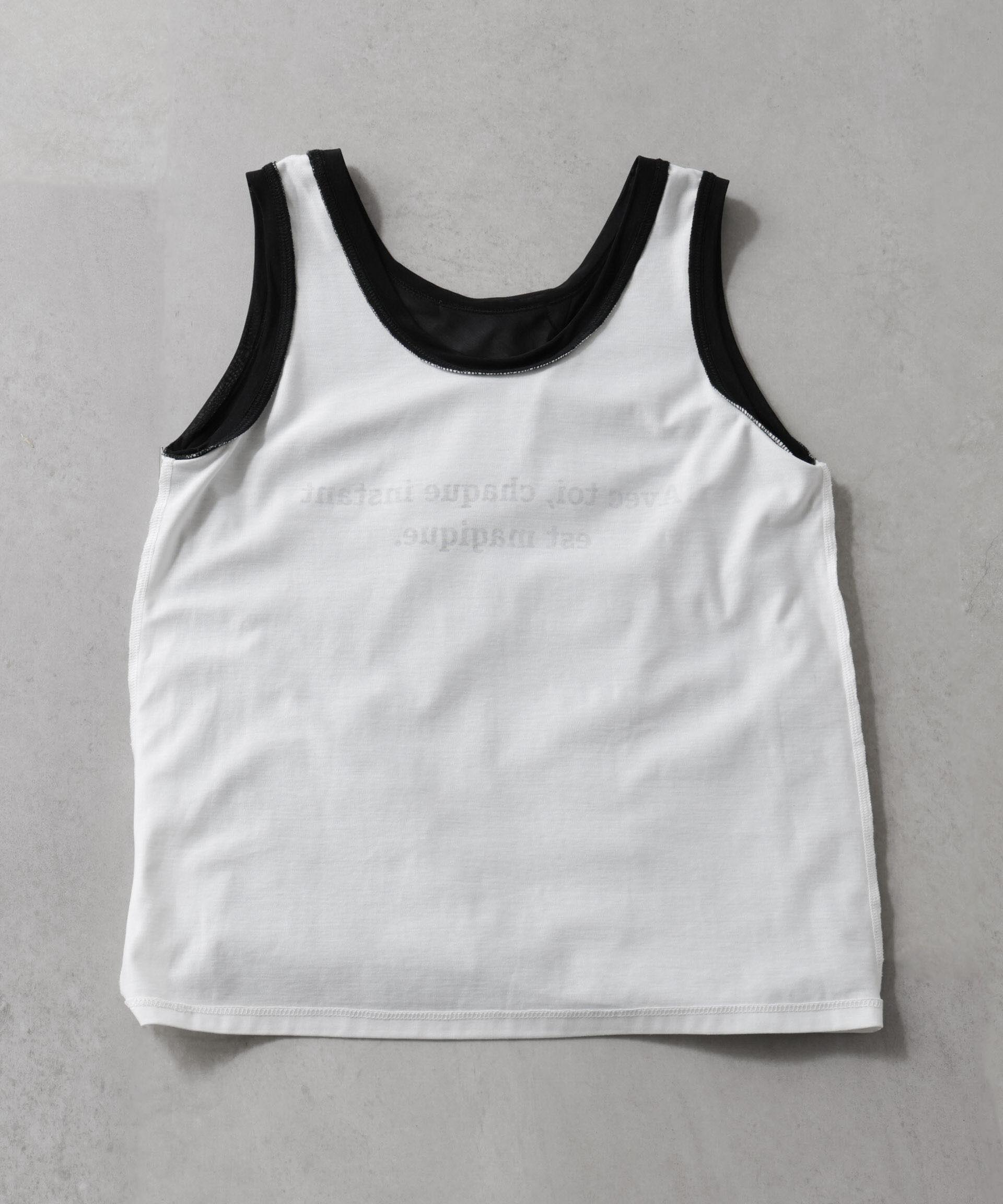 nano･universe「シアーレイヤードロゴタンクトップ」|Tシャツ・カットソー|