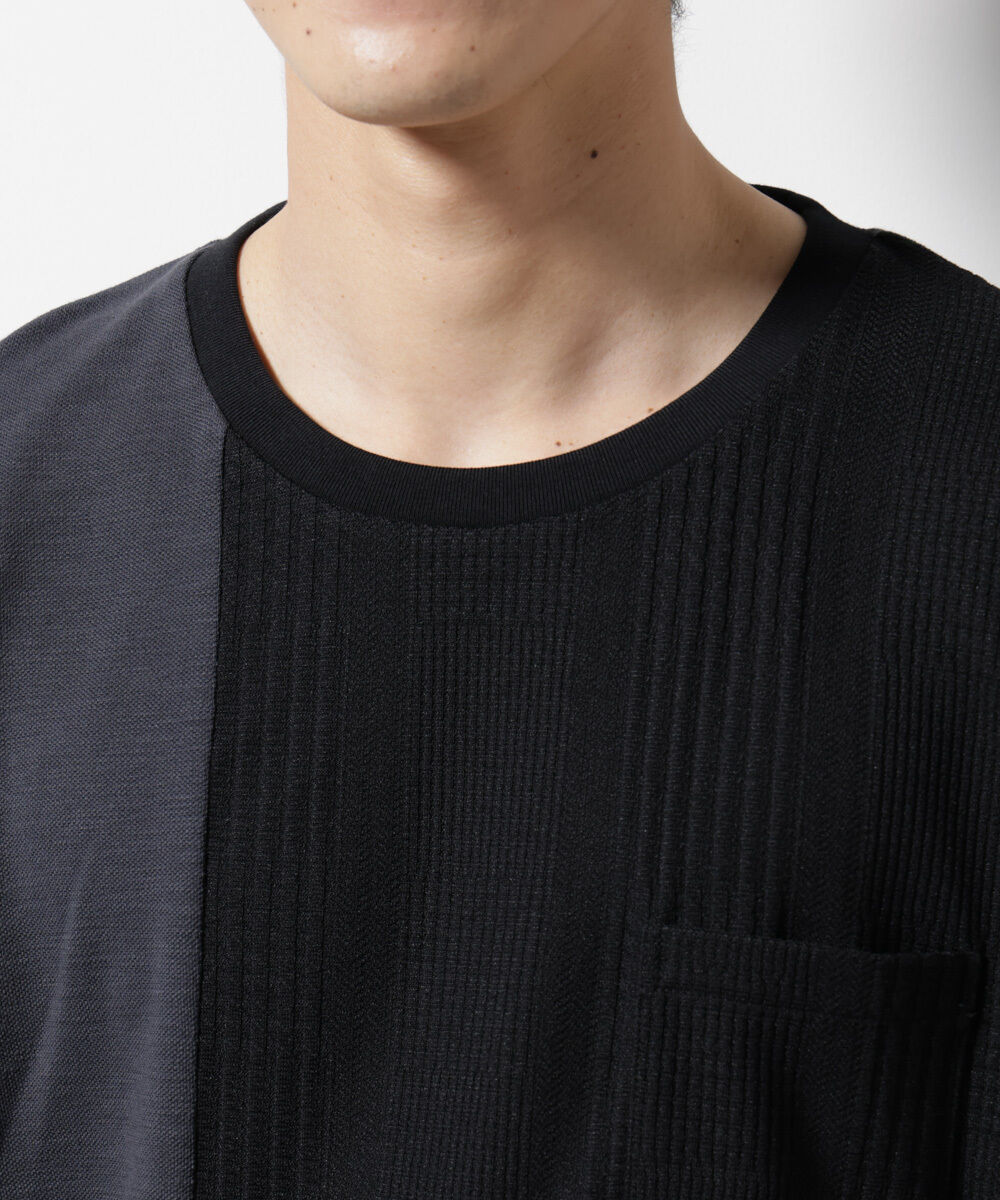 nano･universe「リンクスカノコ コンビTシャツ 半袖」|Tシャツ・カットソー|