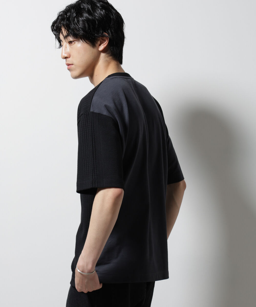 nano･universe「リンクスカノコ コンビTシャツ 半袖」|Tシャツ・カットソー|