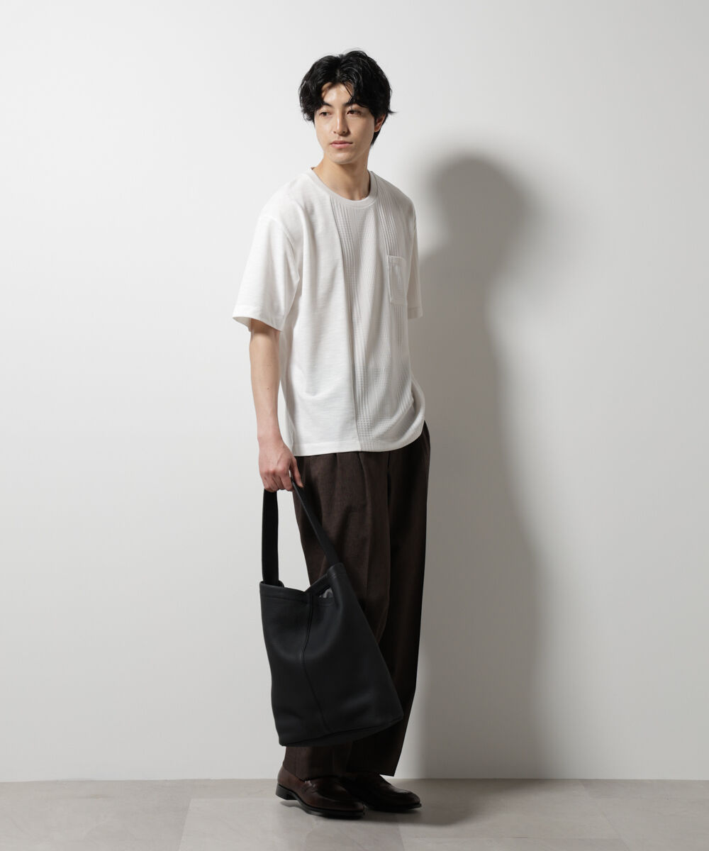 nano･universe「リンクスカノコ コンビTシャツ 半袖」|Tシャツ・カットソー|