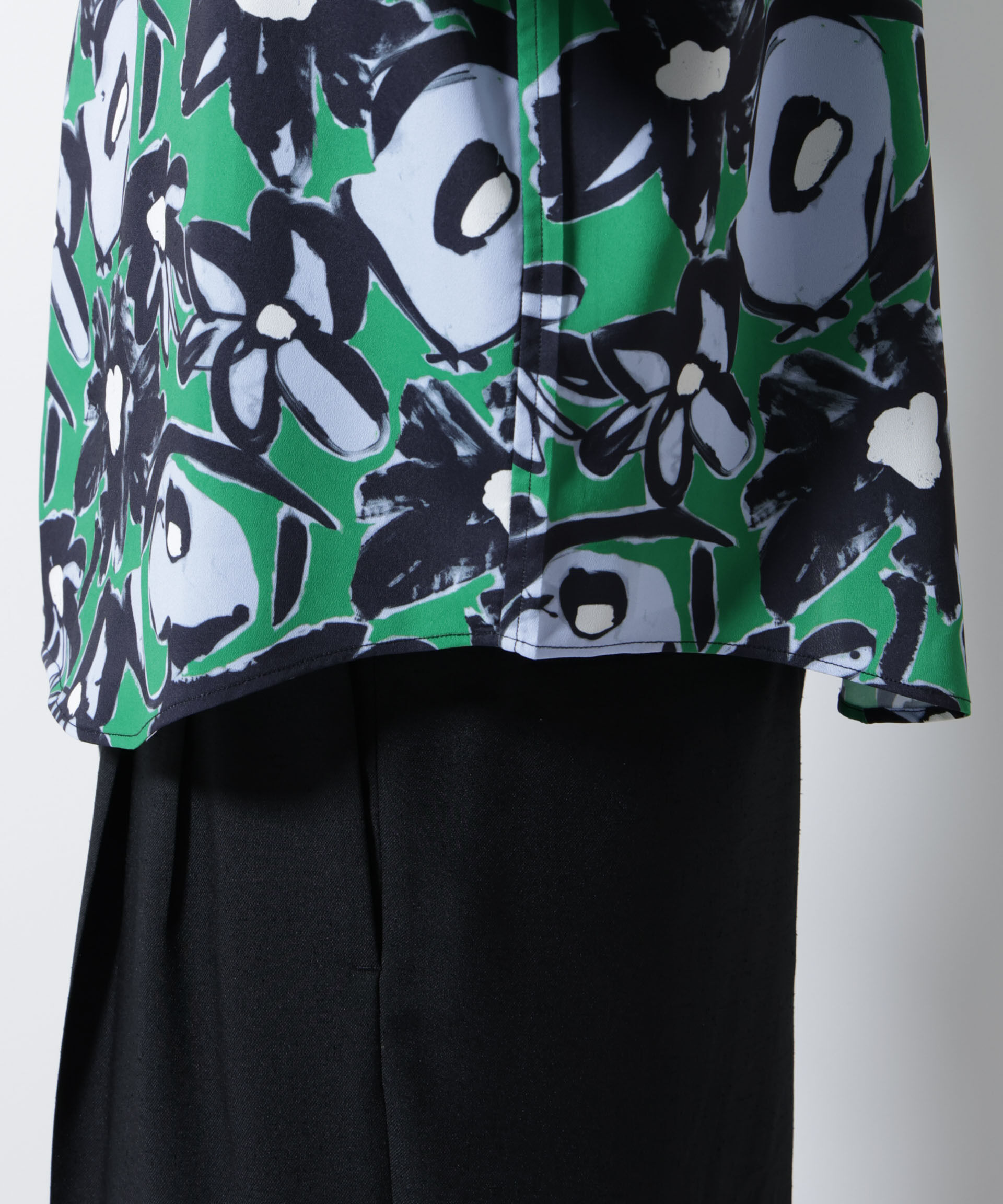 nano･universe「総柄プリントシャツ」|シャツ・ブラウス|