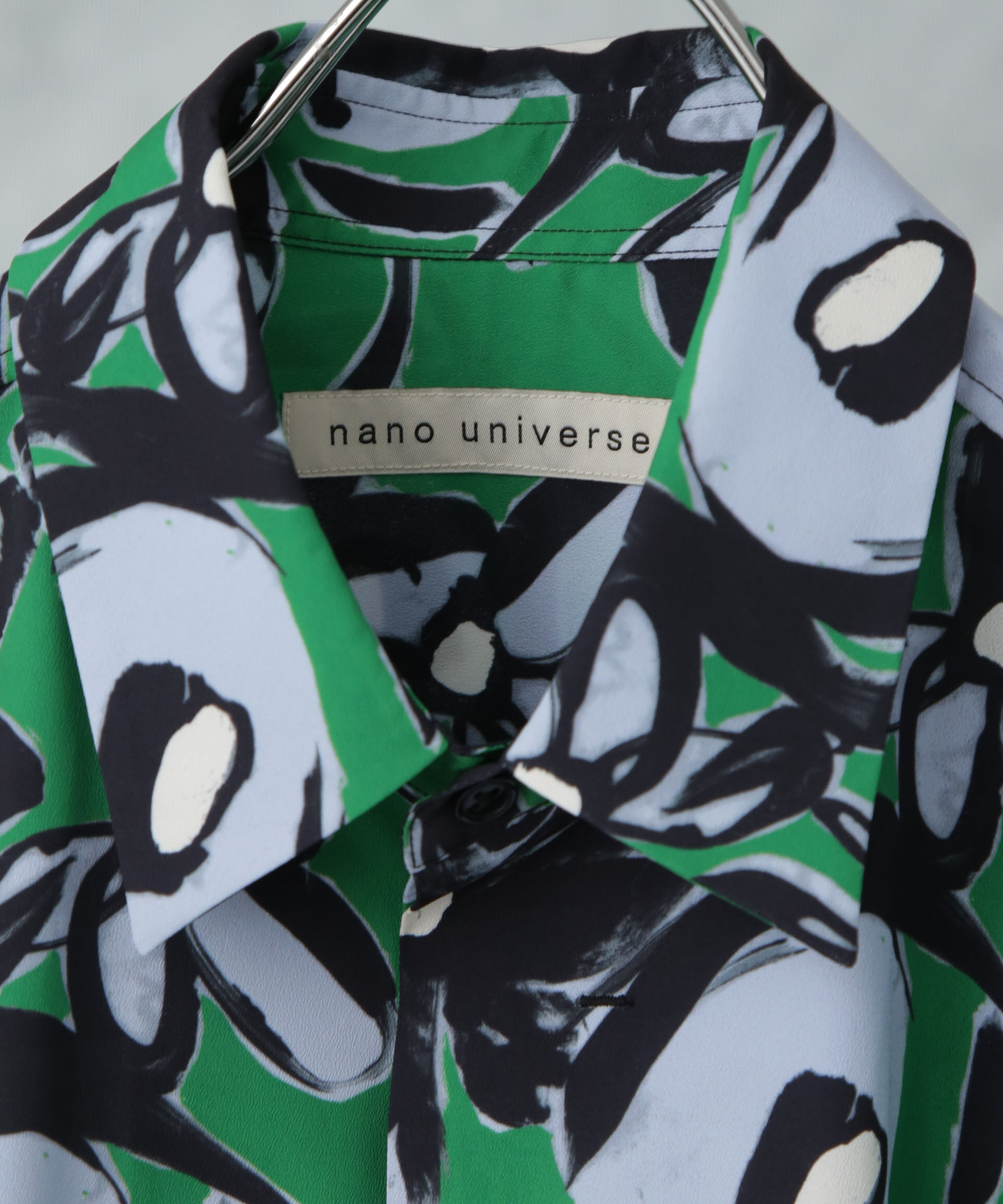 nano･universe「総柄プリントシャツ」|シャツ・ブラウス|