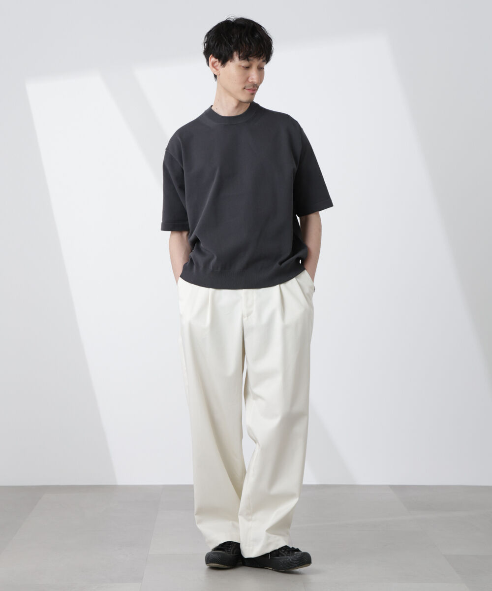  「コットン/ソロナ プレーティングクルーネック 半袖TEE」|Tシャツ・カットソー|