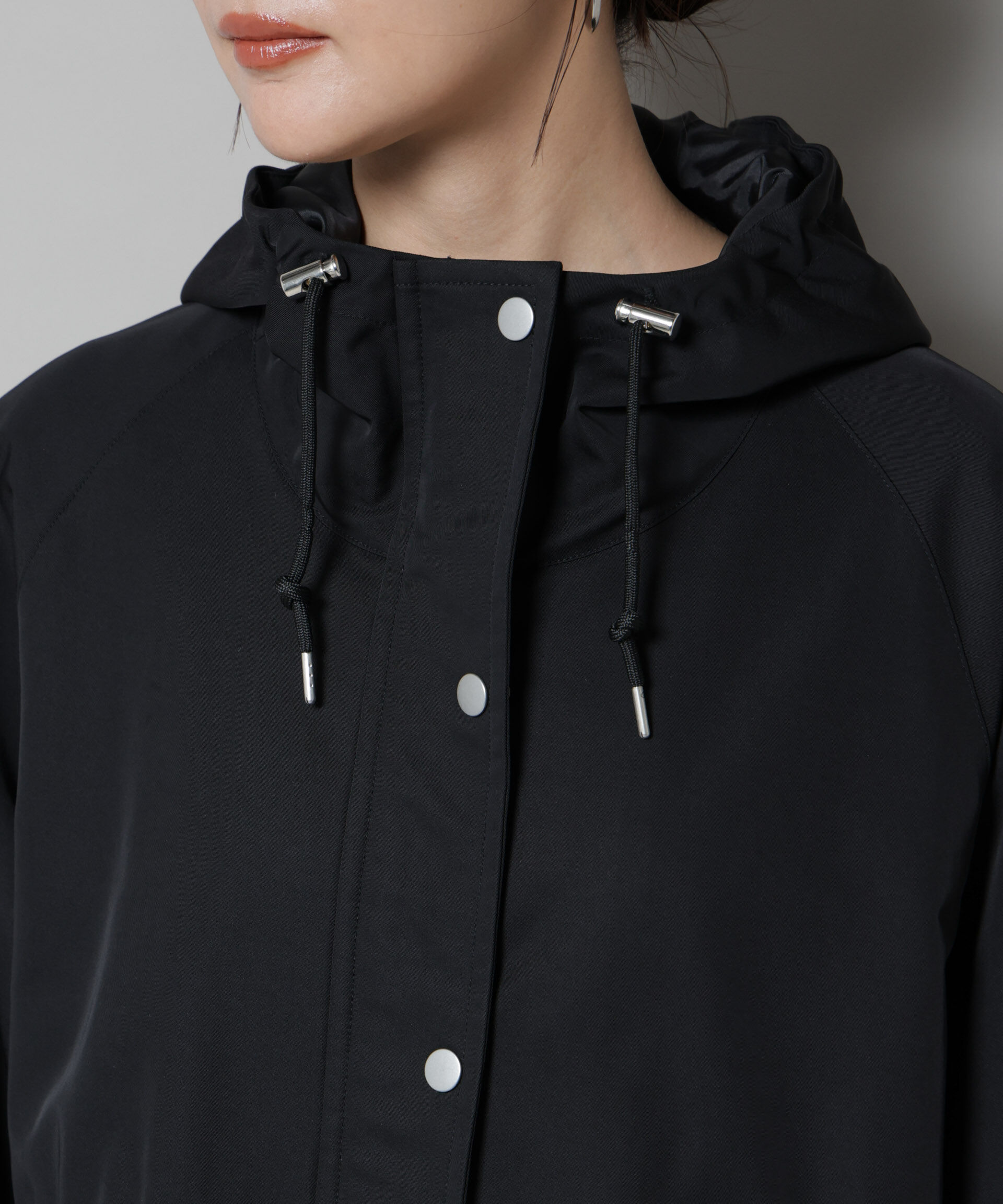 nano･universe「撥水加工フードブルゾン」|ブルゾン・スタジャン|