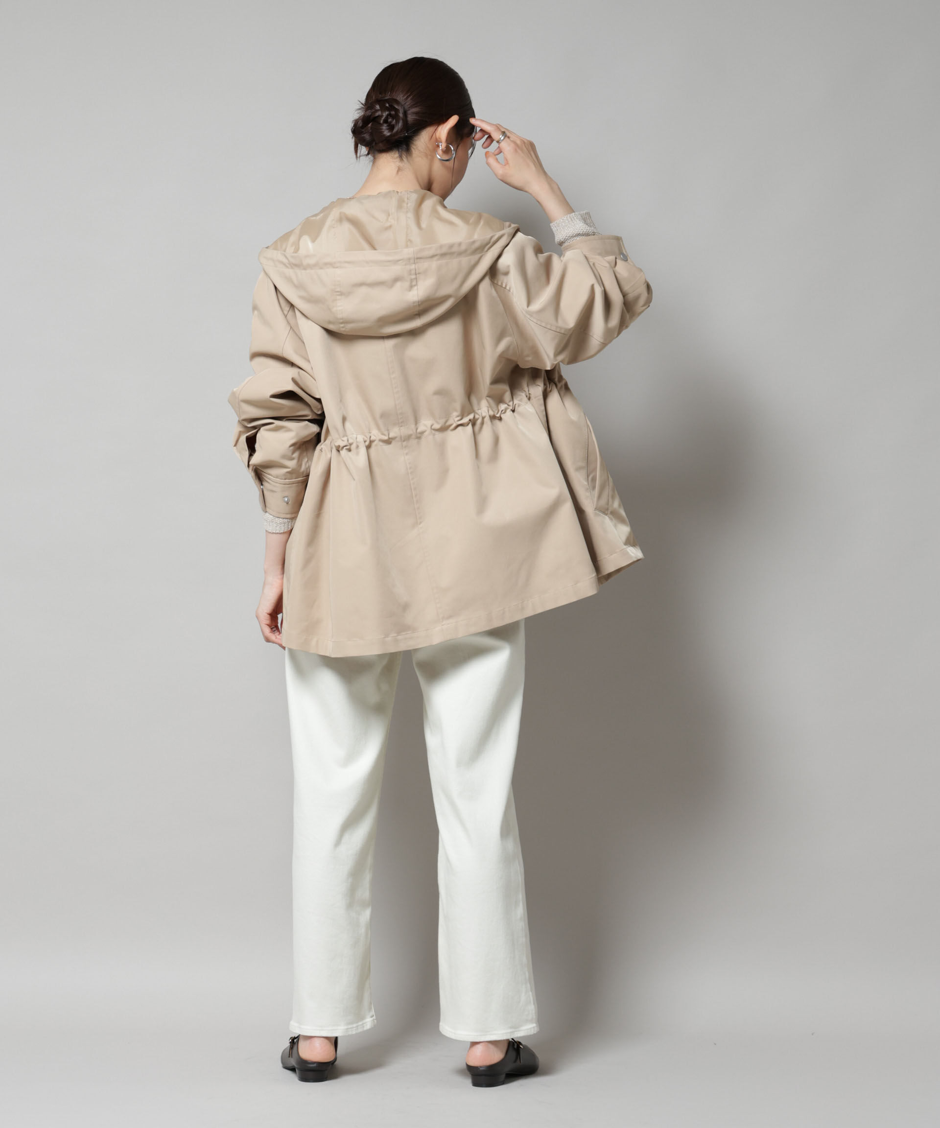 nano･universe「撥水加工フードブルゾン」|ブルゾン・スタジャン|