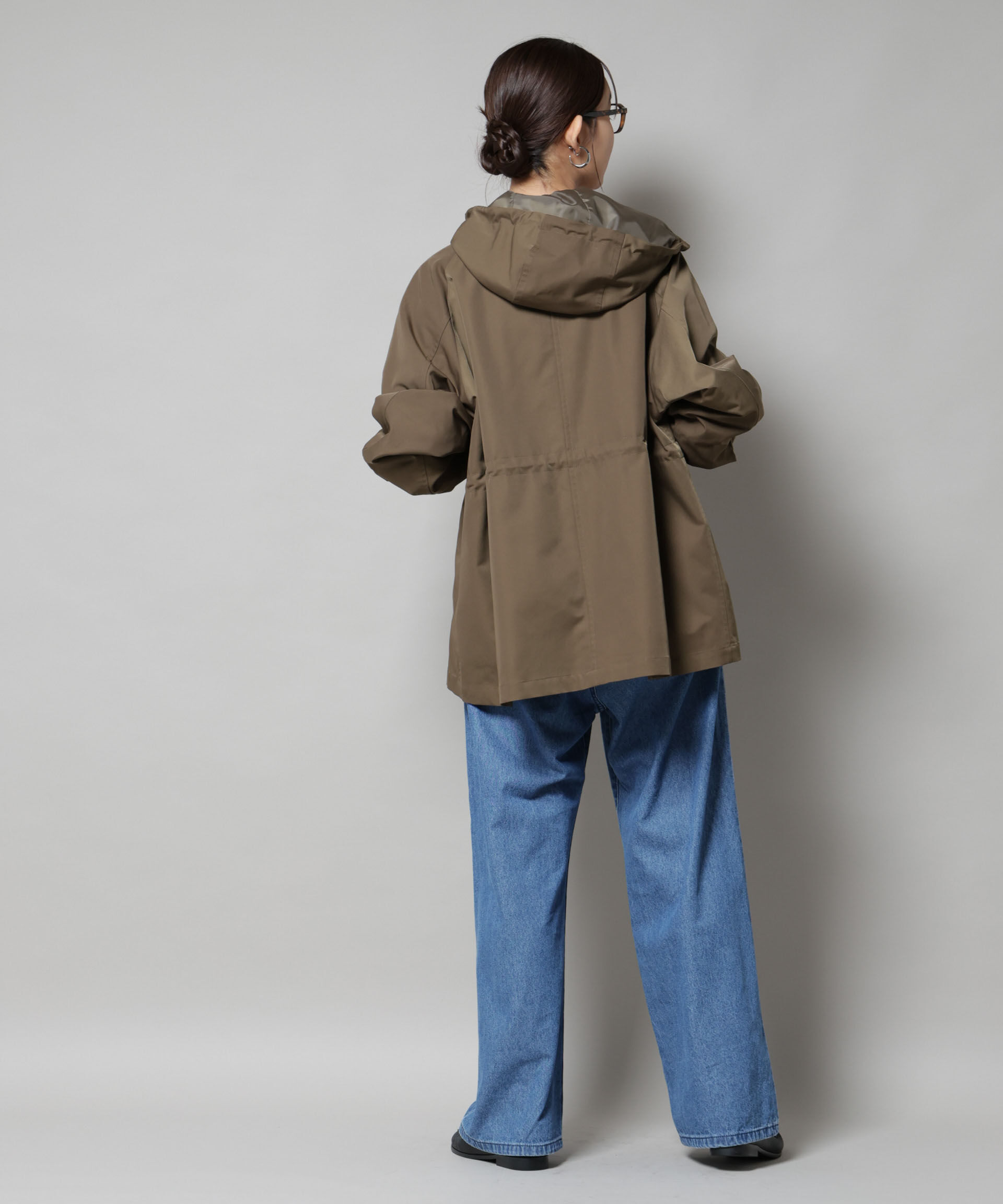 nano･universe「撥水加工フードブルゾン」|ブルゾン・スタジャン|