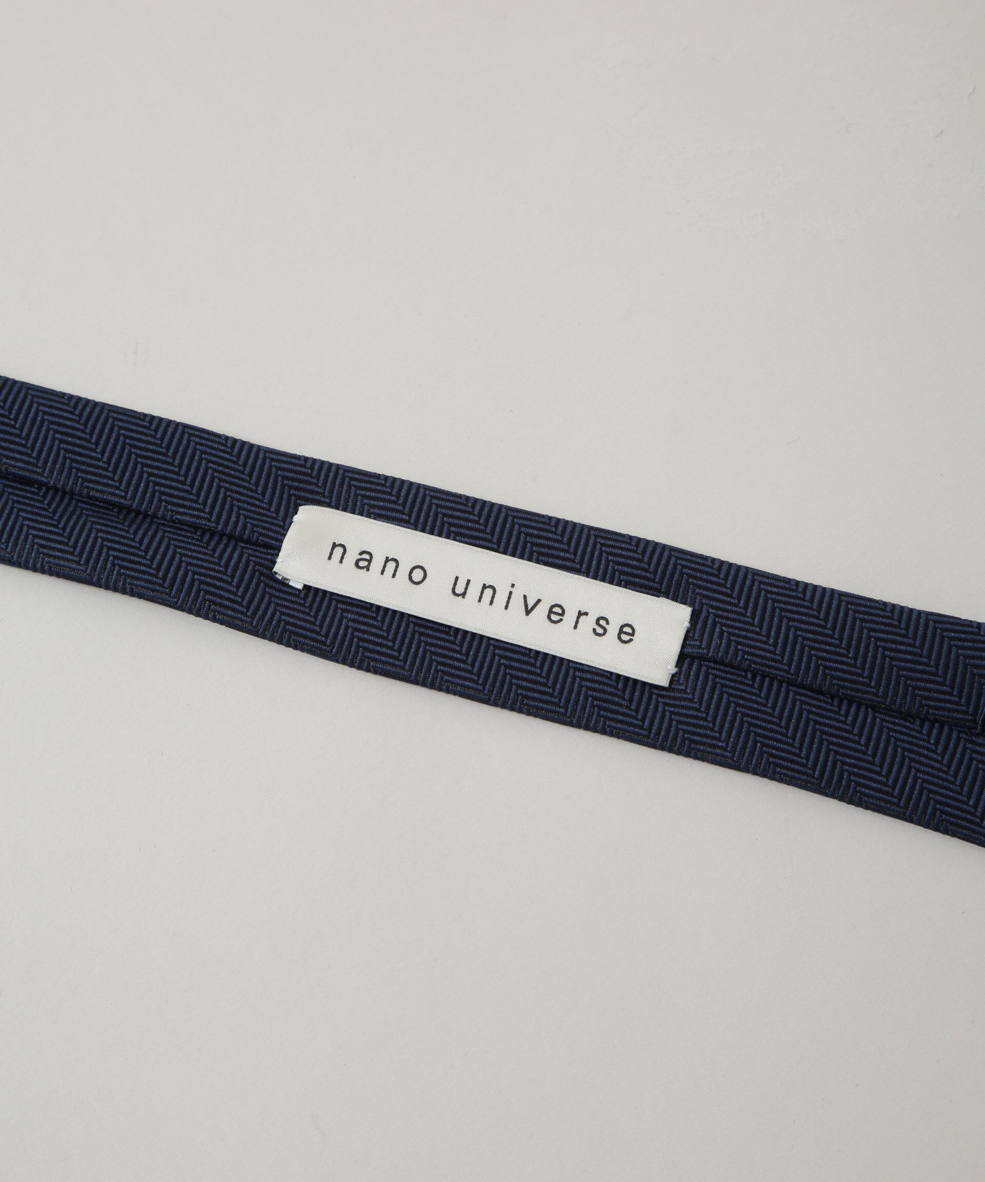 nano･universe「京都西陣ウォッシャブルヘリンボーンソリッドネクタイ」|ネクタイ・蝶ネクタイ|