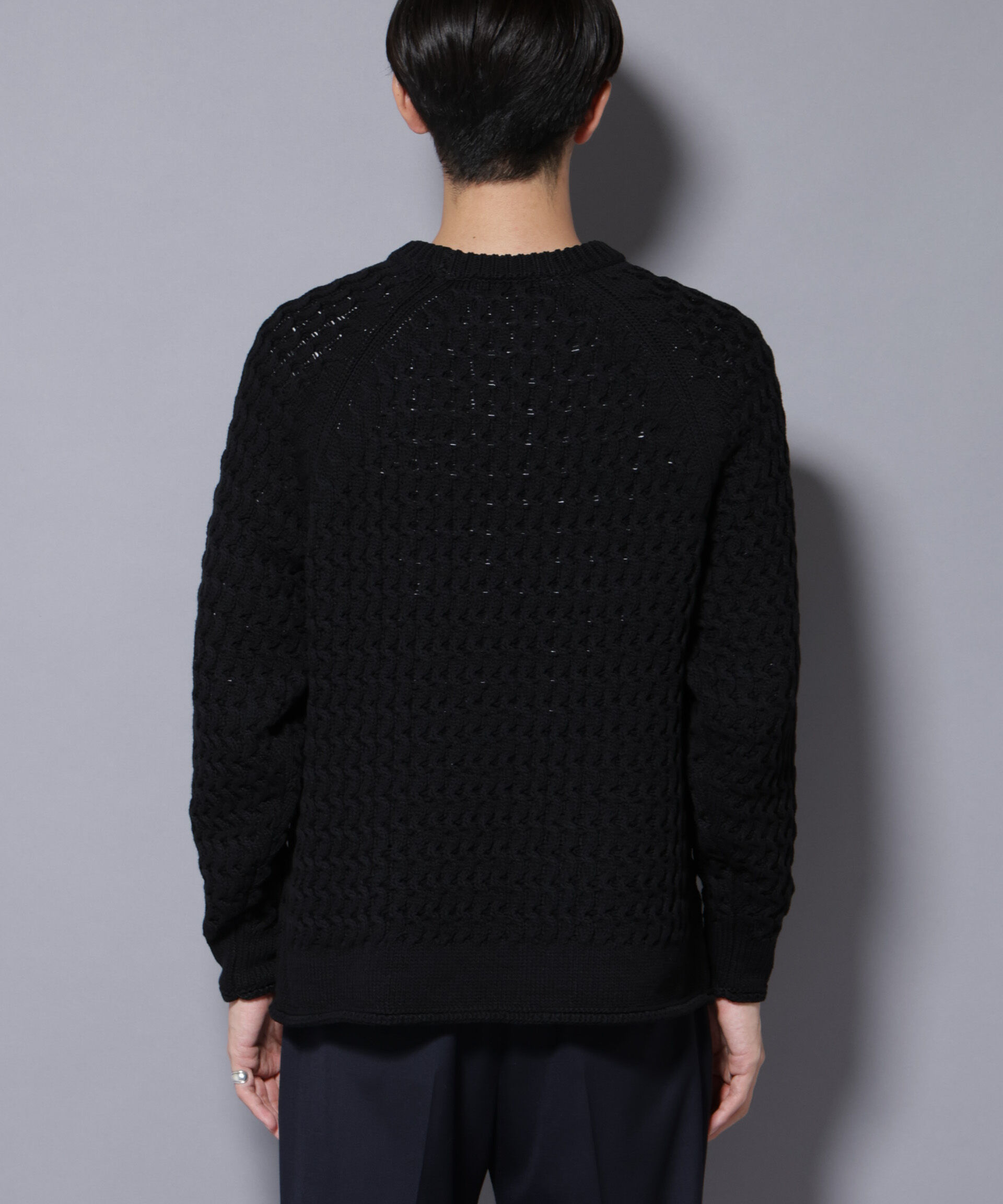 nano･universe「ヴァーグケーブルラグランニット」|ニット・セーター|