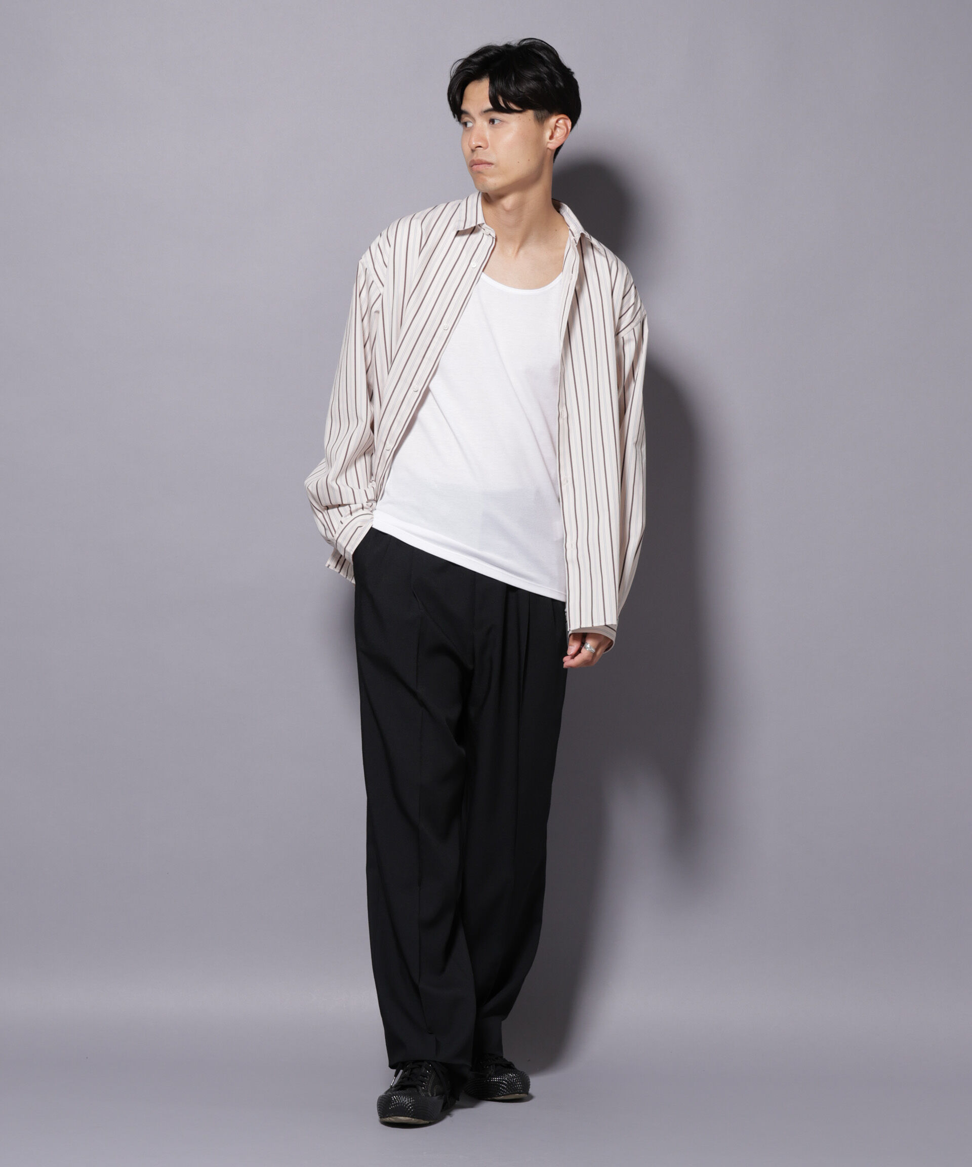 nano･universe「Anti Soaked(R)  Plus インナーTシャツ 半袖」|Tシャツ・カットソー|