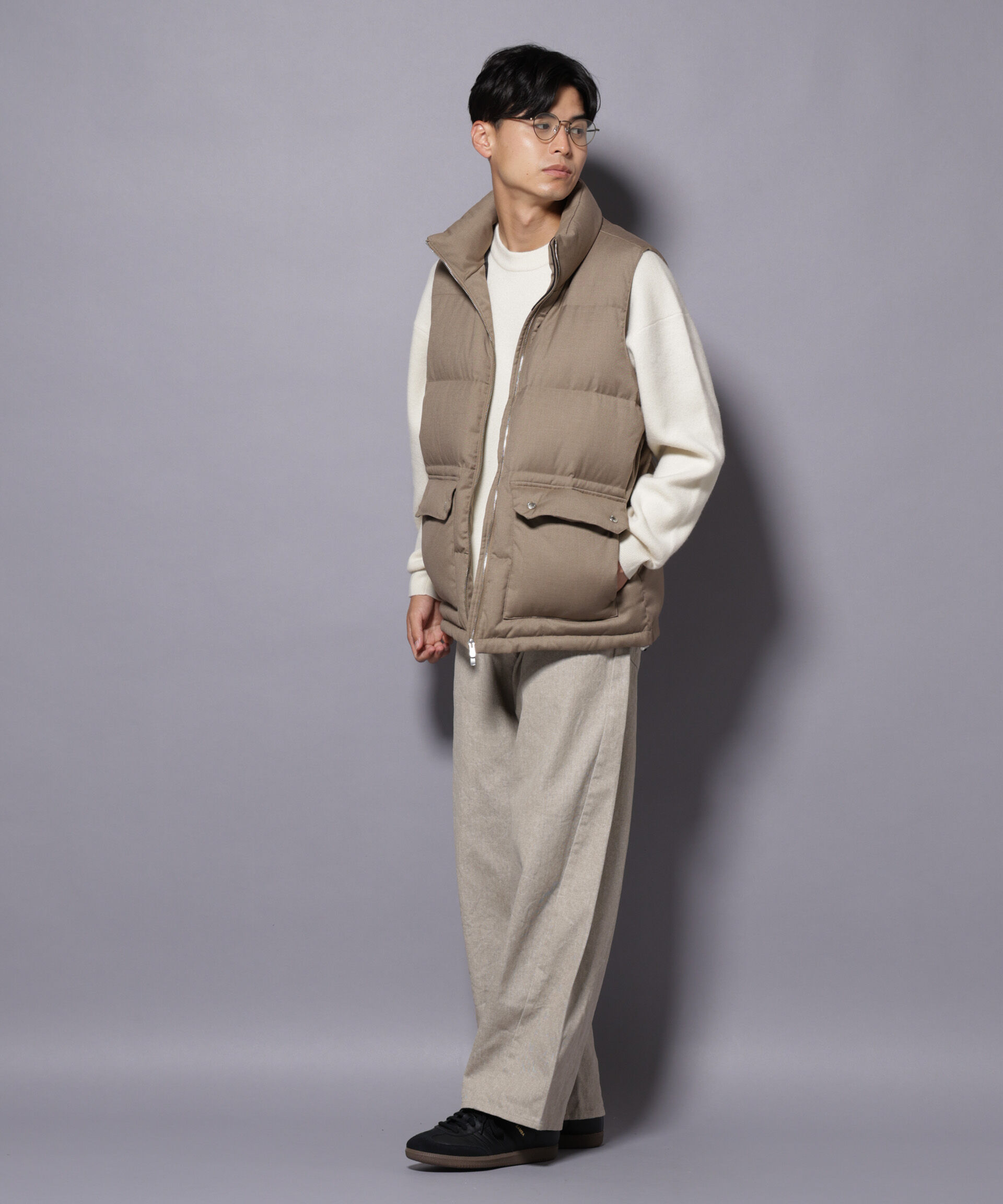 nano･universe「ピグメント 3Dパンツ」|チノ|