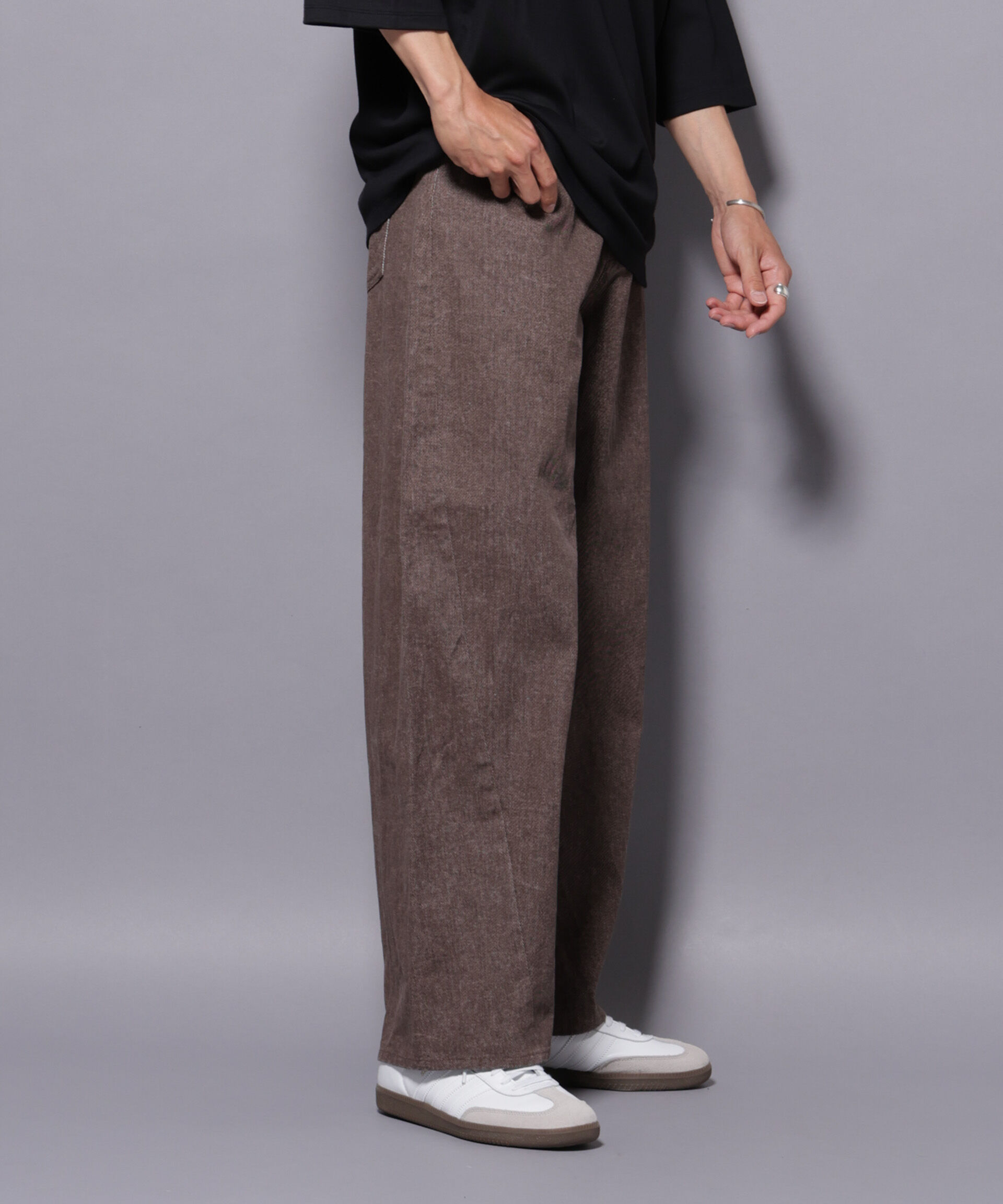 nano･universe「ピグメント 3Dパンツ」|チノ|