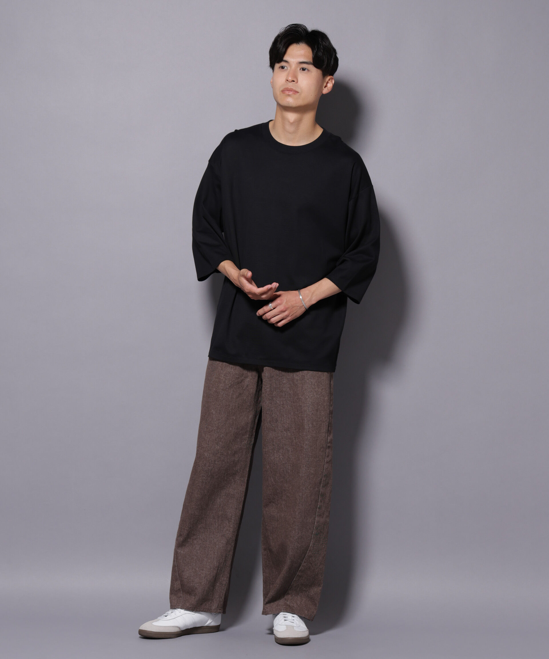 nano･universe「ピグメント 3Dパンツ」|チノ|