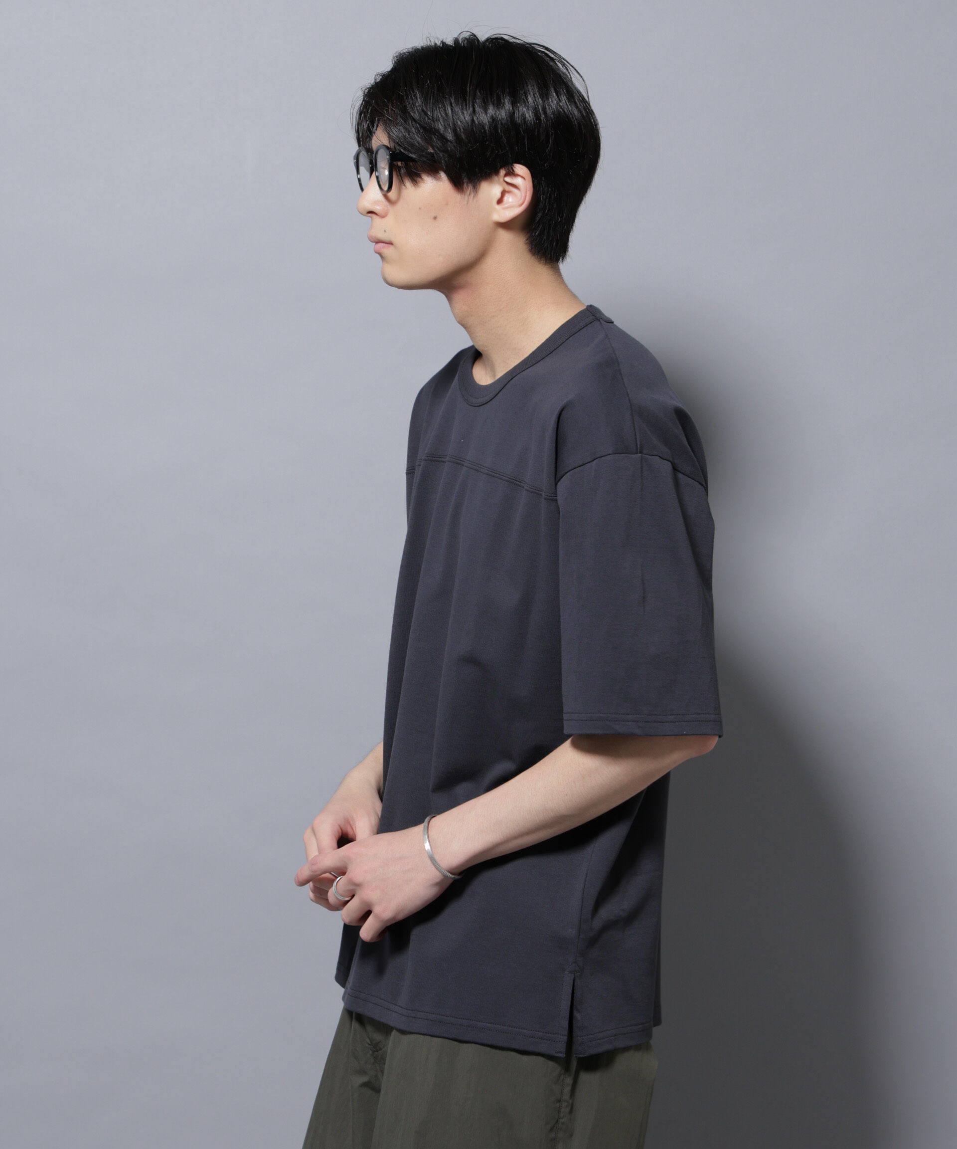 nano･universe「リラックスフットボールＴシャツ 半袖」|Tシャツ・カットソー|