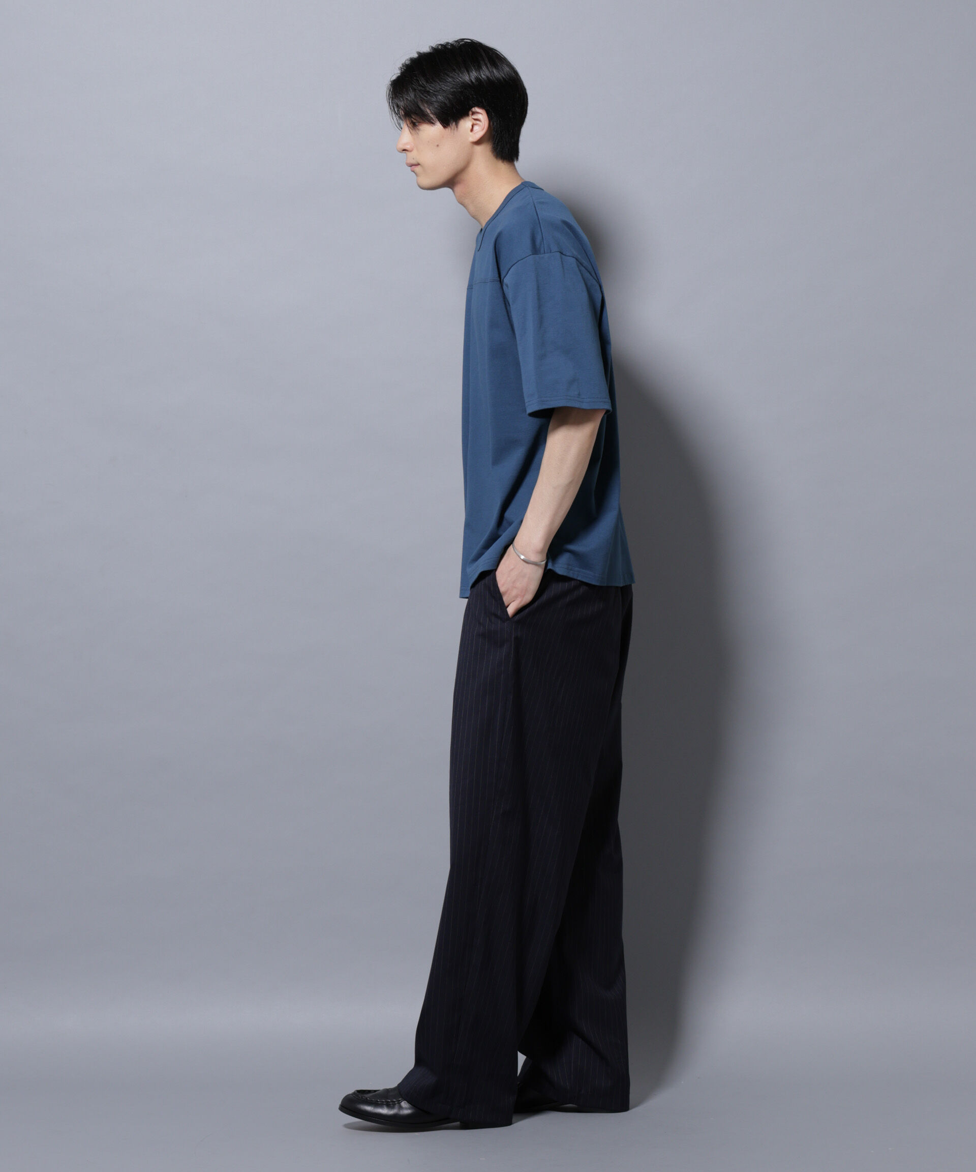 nano･universe「リラックスフットボールＴシャツ 半袖」|Tシャツ・カットソー|