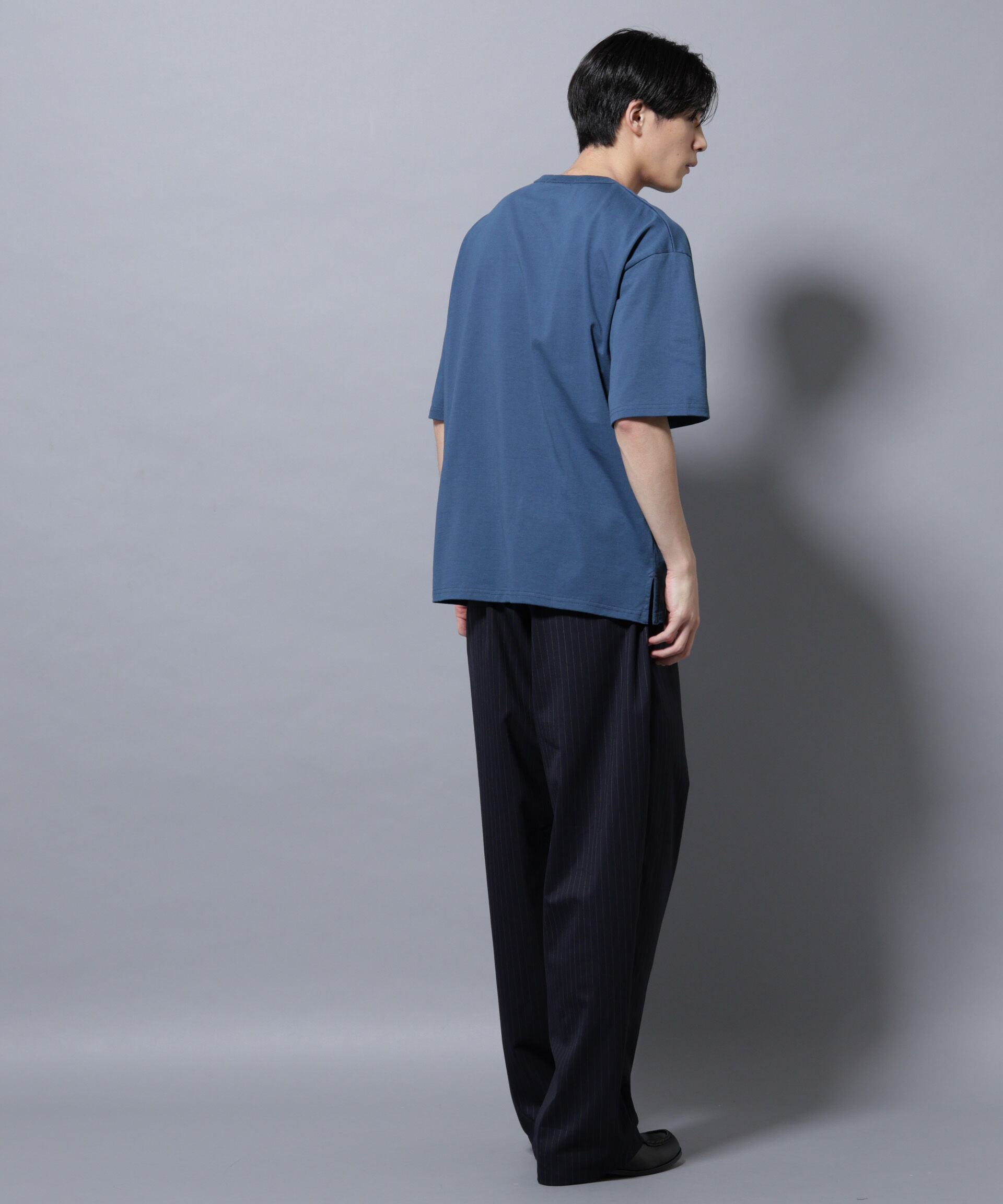 nano･universe「リラックスフットボールＴシャツ 半袖」|Tシャツ・カットソー|