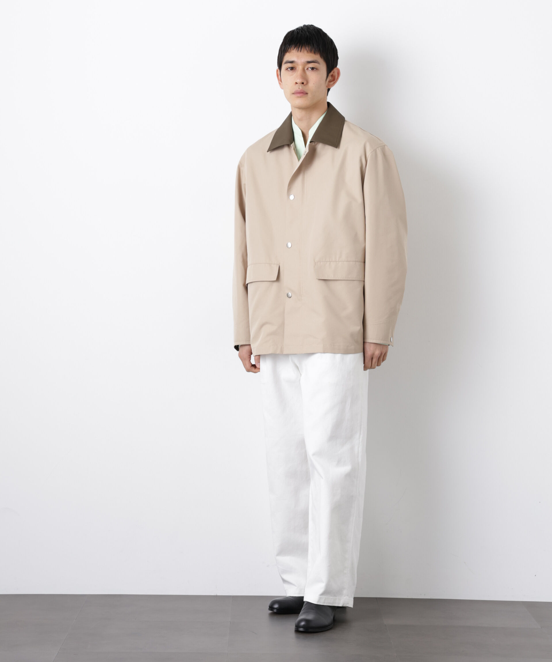 nano･universe「オーバージャケット「WARP PRINT」ライニング/撥水」|その他|