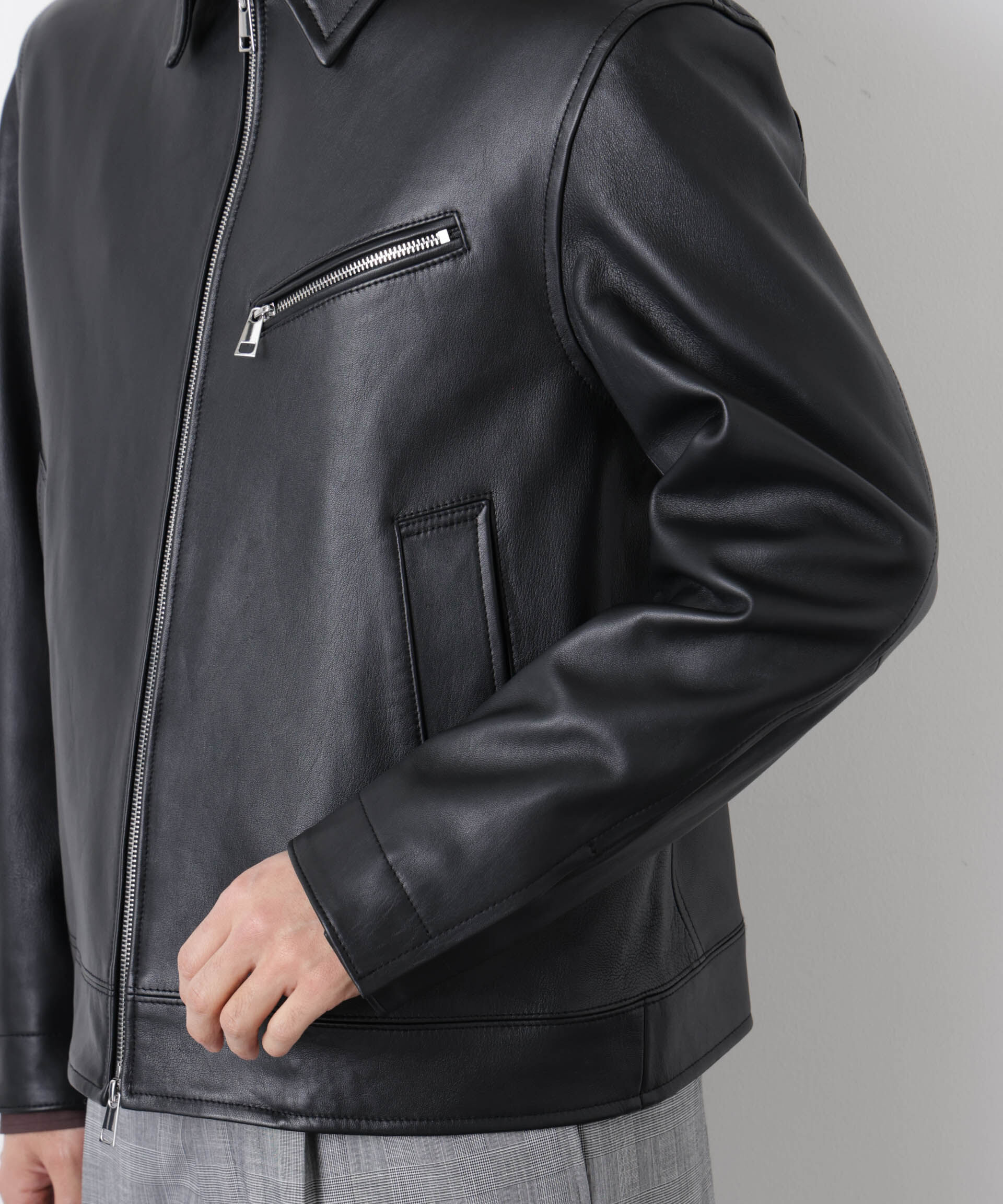 ラムナッパレザーライダースジャケット（nano・universe）｜ルミネの