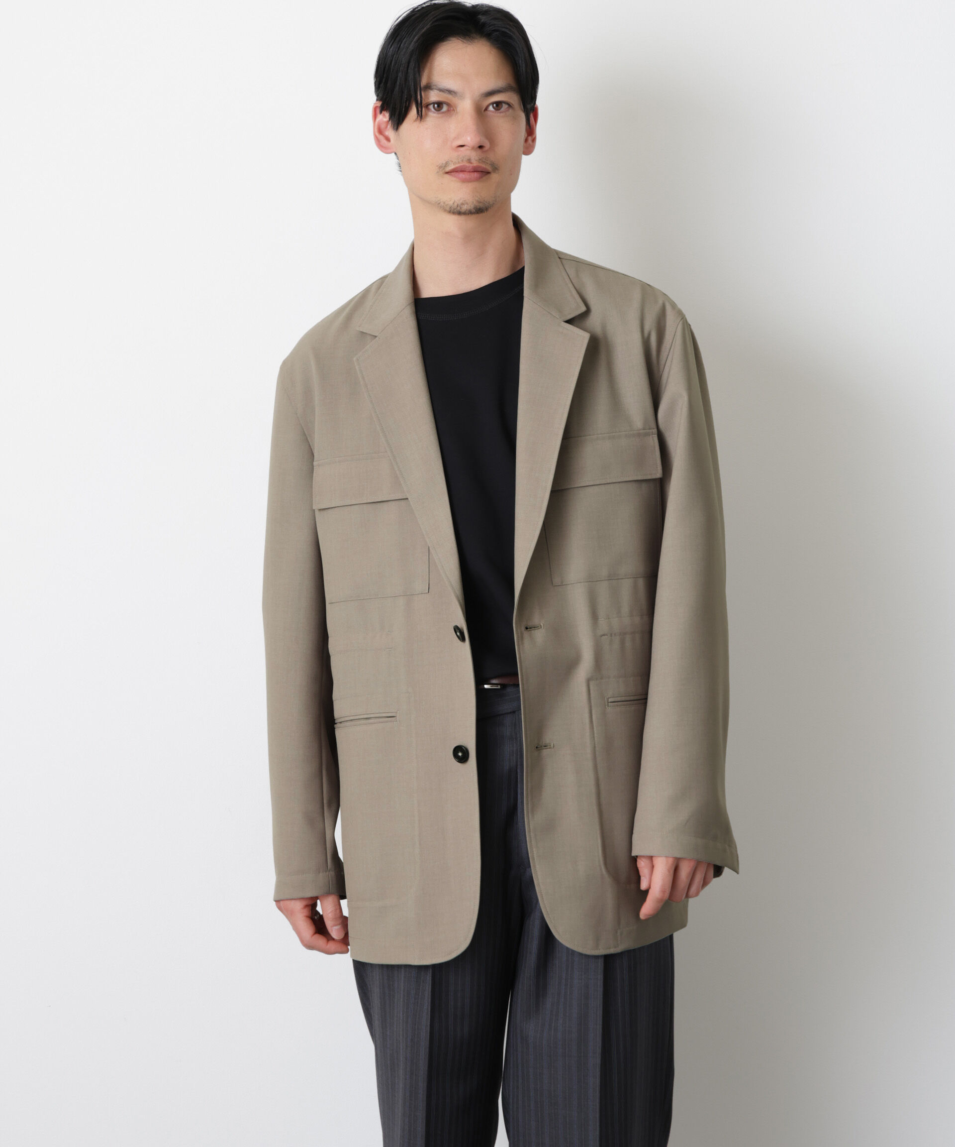 nano･universe「｢Gavante｣ ドライギャバテーラードジャケット」|テーラードジャケット|