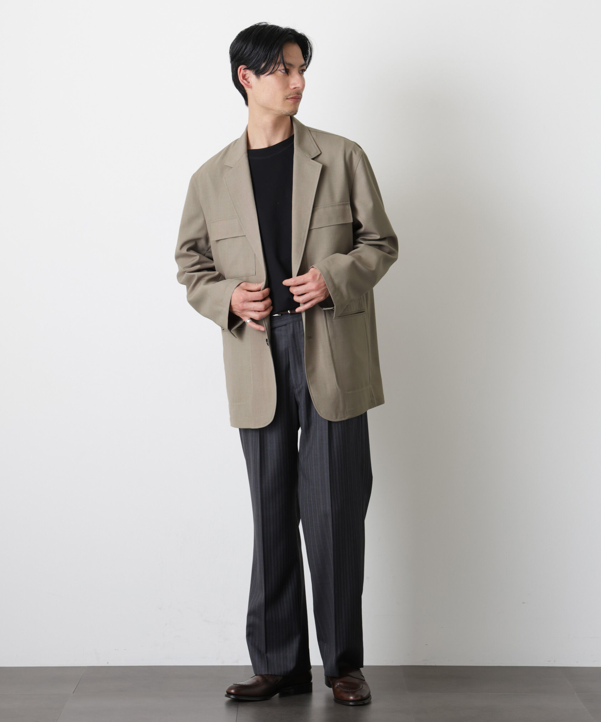 nano･universe「｢Gavante｣ ドライギャバテーラードジャケット」|テーラードジャケット|