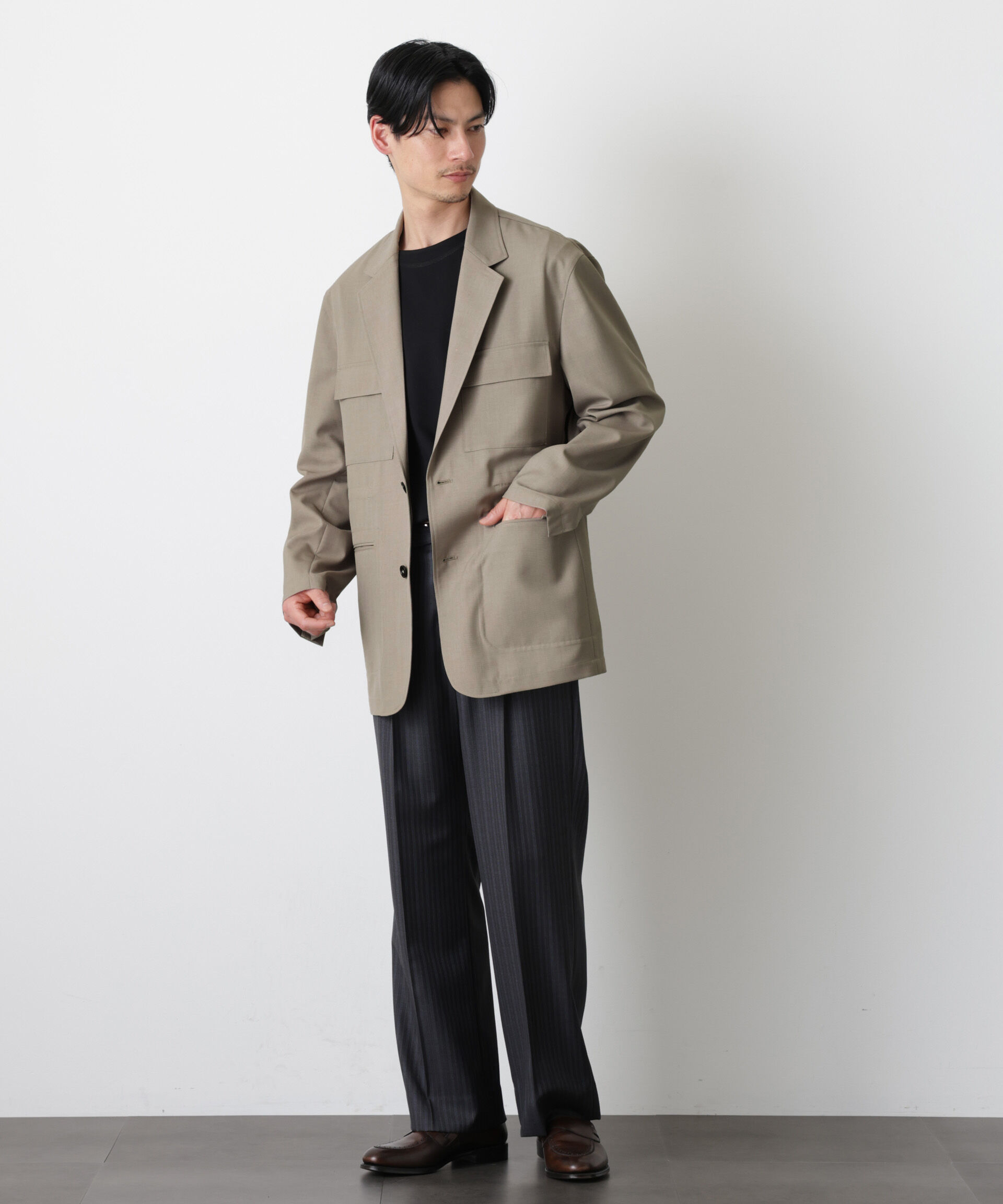 nano･universe「｢Gavante｣ ドライギャバテーラードジャケット」|テーラードジャケット|