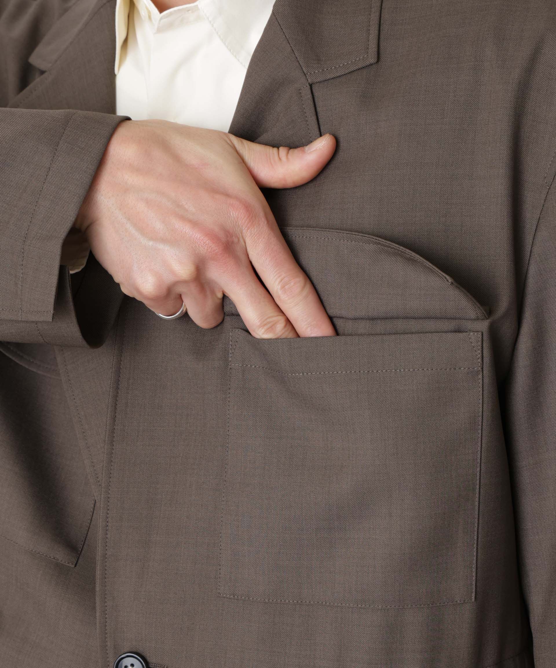 nano･universe「｢Gavante｣ ドライギャバテーラードジャケット」|テーラードジャケット|