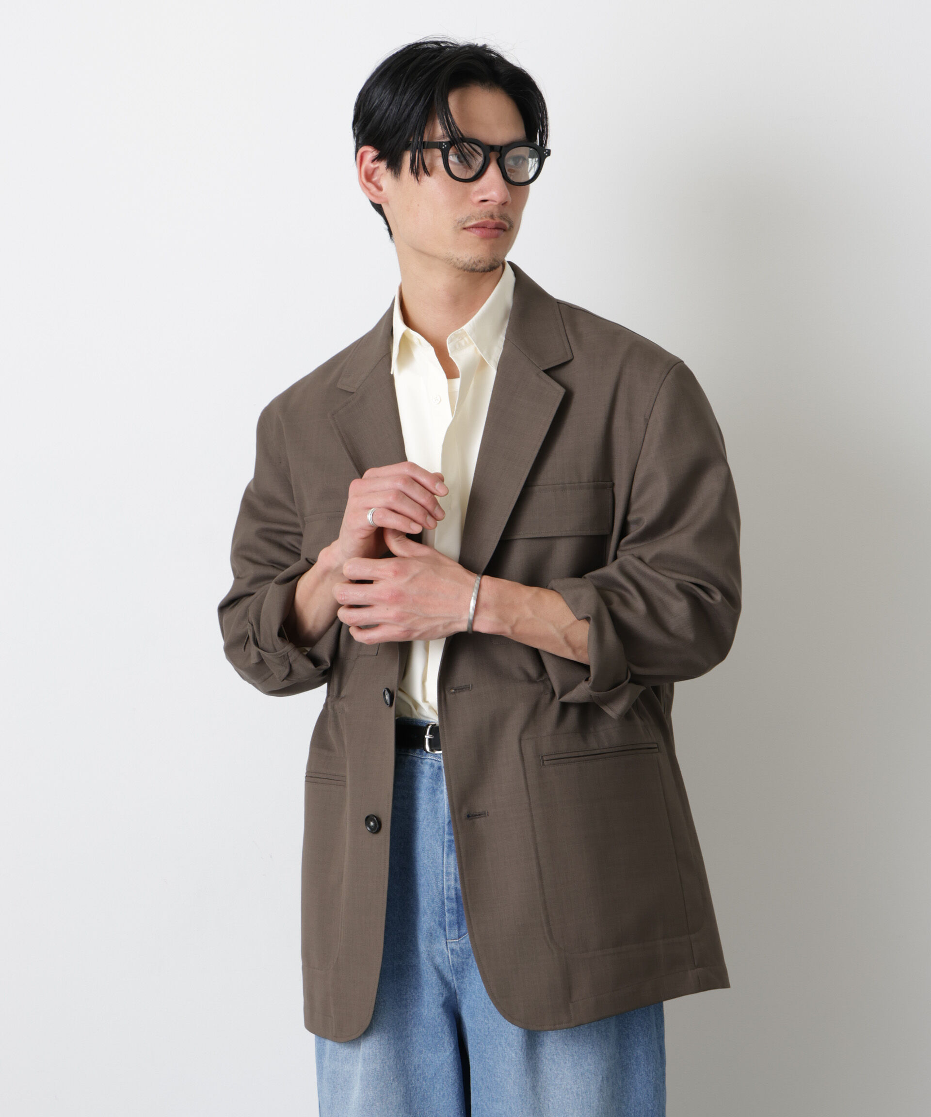 nano･universe「｢Gavante｣ ドライギャバテーラードジャケット」|テーラードジャケット|