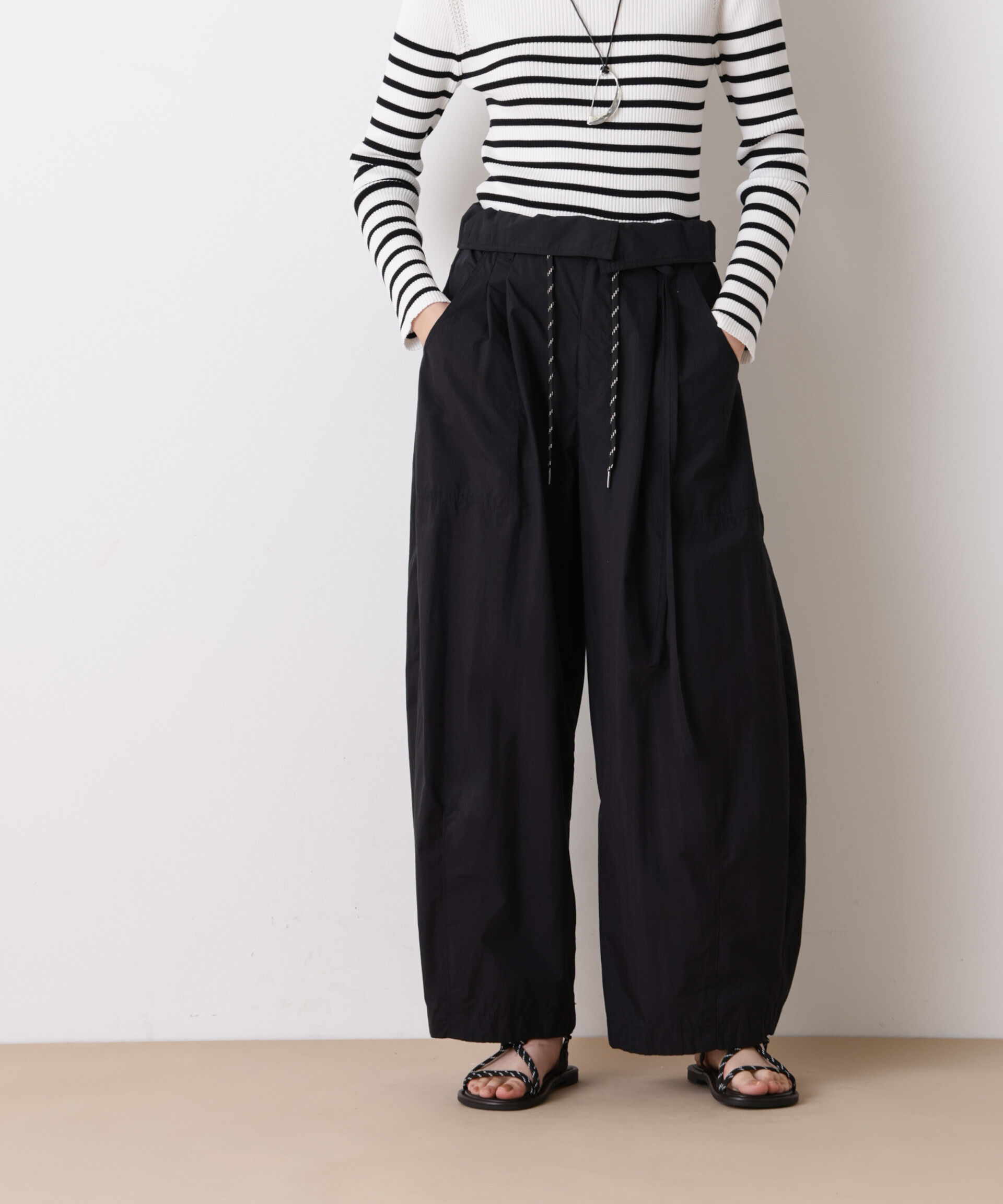 nano･universe「「STEVELOUR」コットンナイロンバルーンパンツ(セットアップ可)」|チノ|