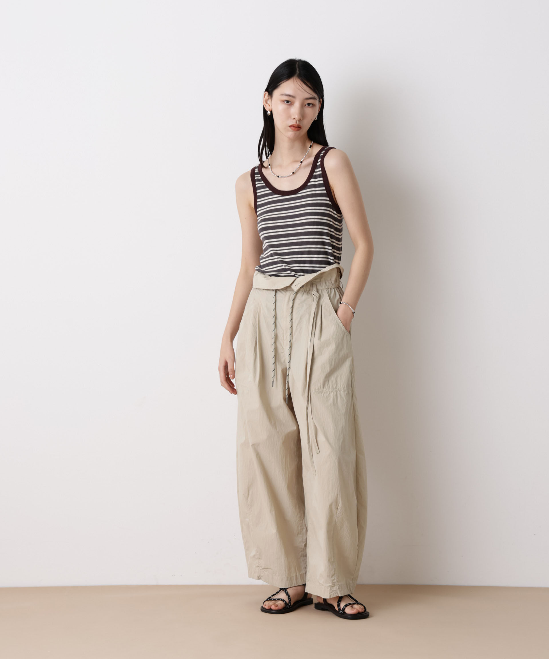nano･universe「「STEVELOUR」コットンナイロンバルーンパンツ(セットアップ可)」|チノ|