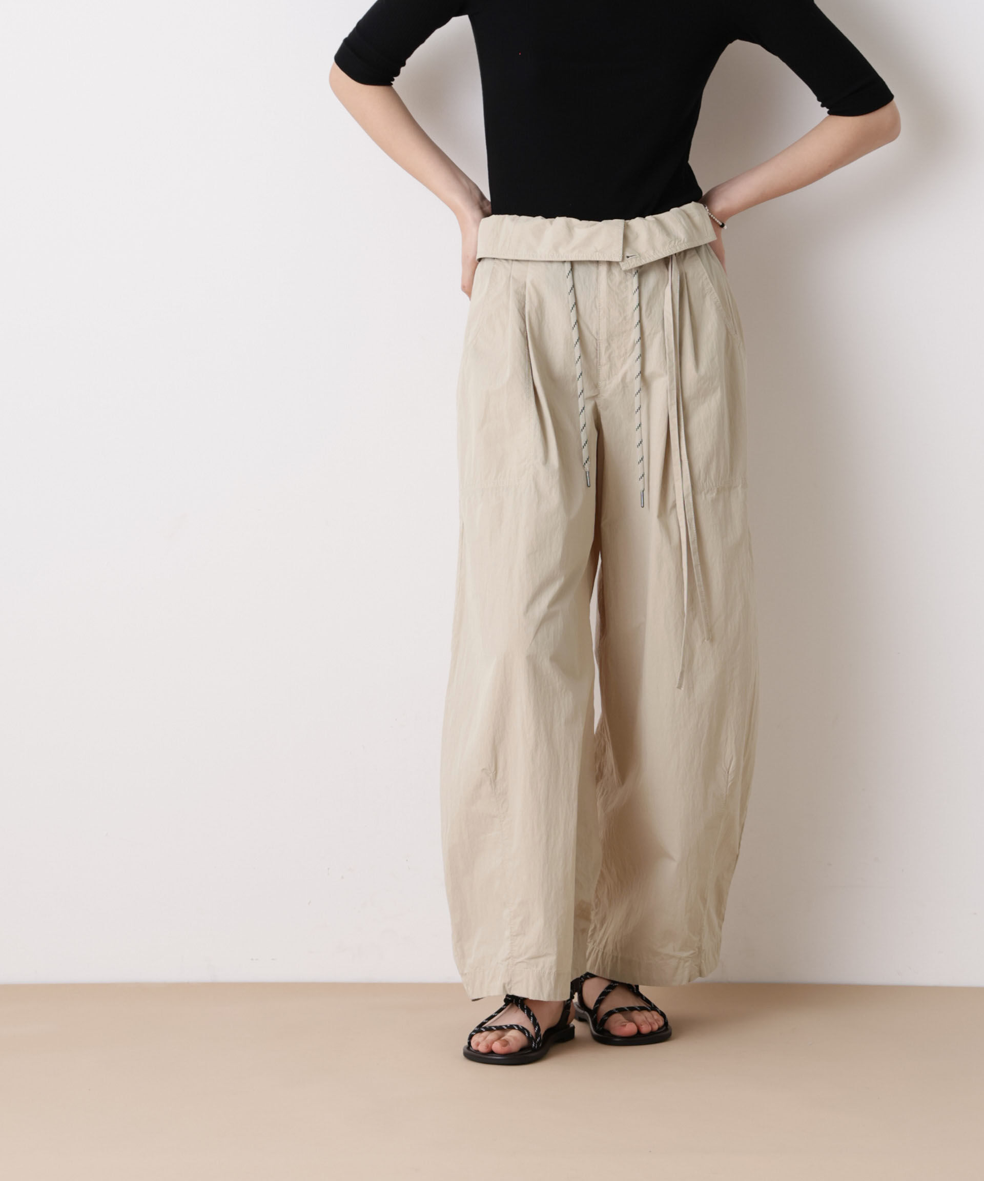 nano･universe「「STEVELOUR」コットンナイロンバルーンパンツ(セットアップ可)」|チノ|