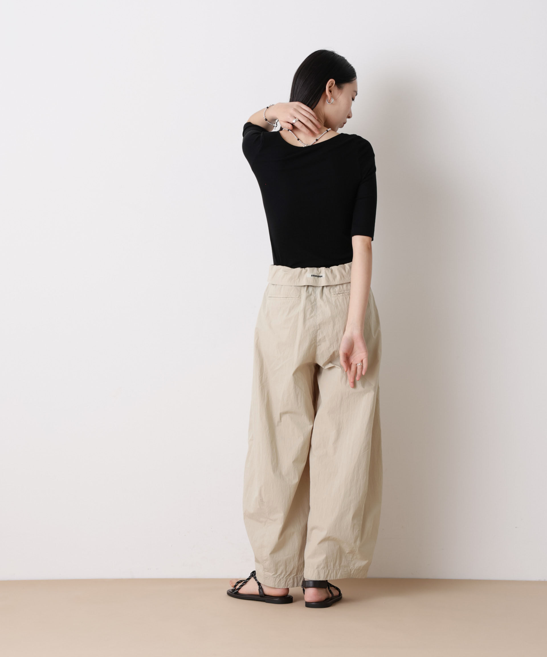 nano･universe「「STEVELOUR」コットンナイロンバルーンパンツ(セットアップ可)」|チノ|