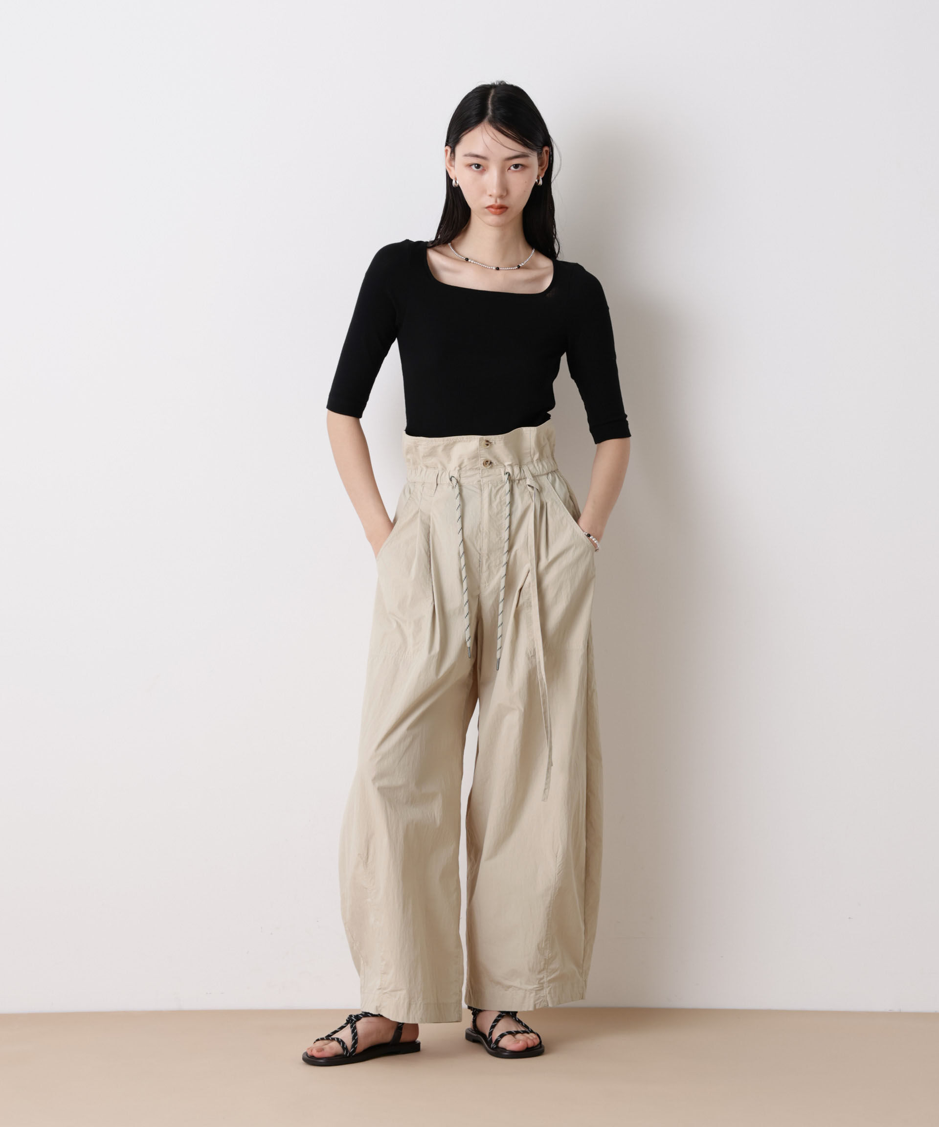 nano･universe「「STEVELOUR」コットンナイロンバルーンパンツ(セットアップ可)」|チノ|