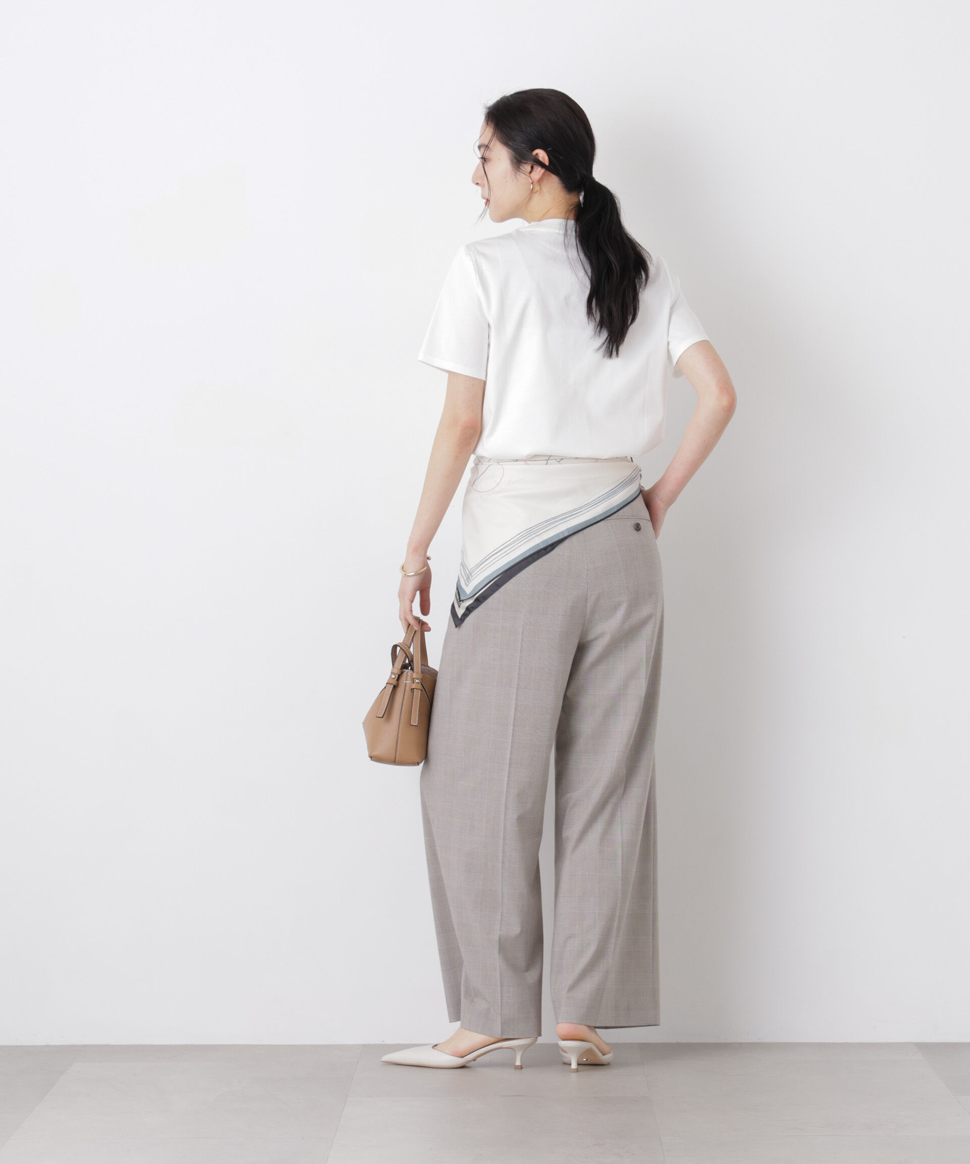 nano･universe「DressT/シルケットスムースモックネックTシャツ」|Tシャツ・カットソー|