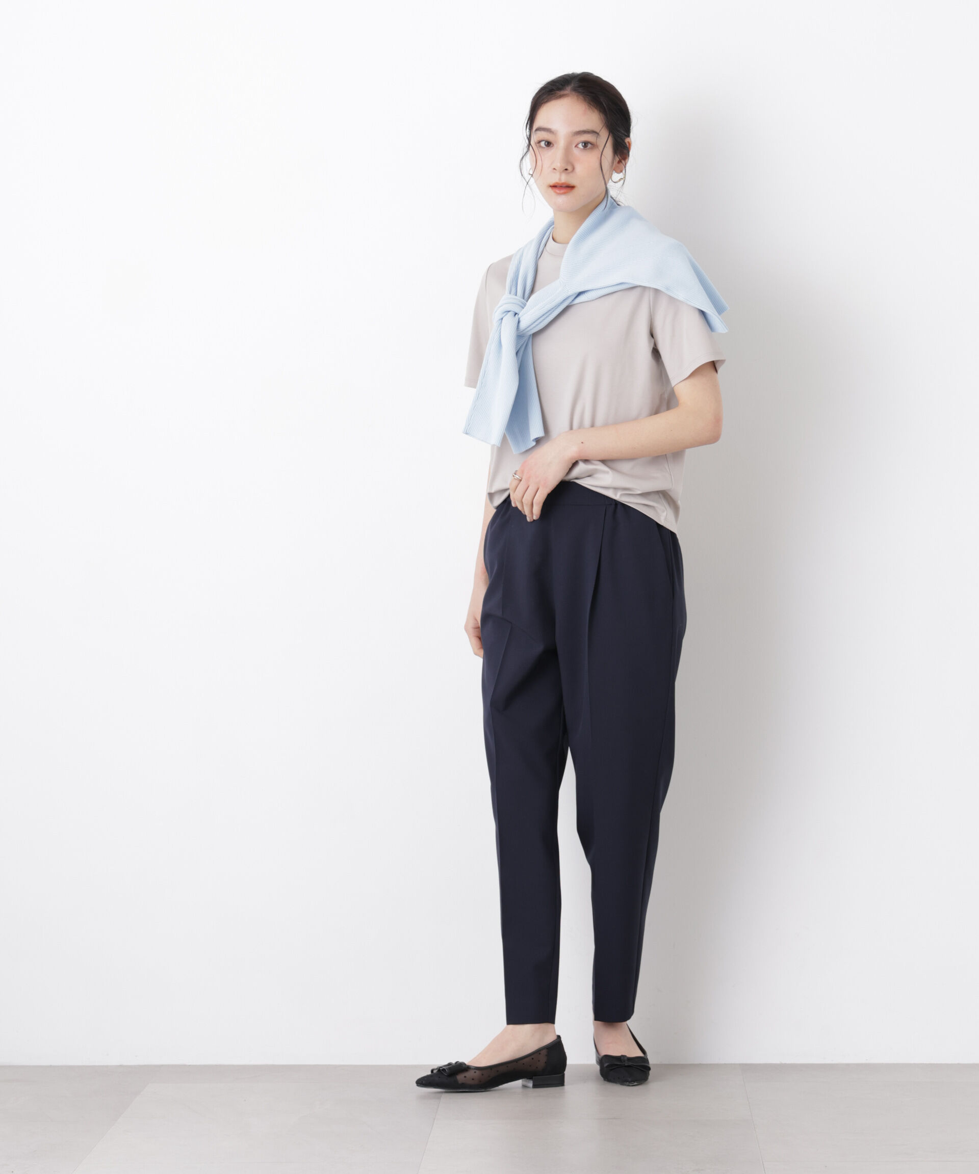 nano･universe「DressT/シルケットスムースモックネックTシャツ」|Tシャツ・カットソー|