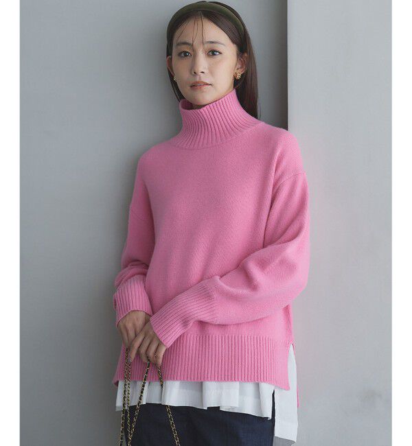 組曲「ウールカシミヤミックス ロールネック ニット」|ニット・セーター|