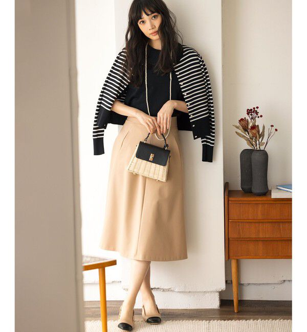 組曲「【UVケア・接触冷感】MINA 6分袖ニットプルオーバー」|ニット・セーター|