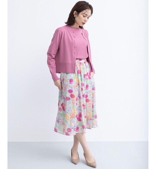 組曲「【UVケア・接触冷感】MINA 6分袖ニットプルオーバー」|ニット・セーター|