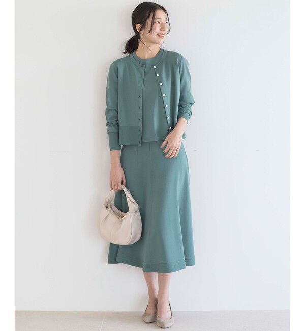 組曲「【UVケア・接触冷感】MINA 6分袖ニットプルオーバー」|ニット・セーター|